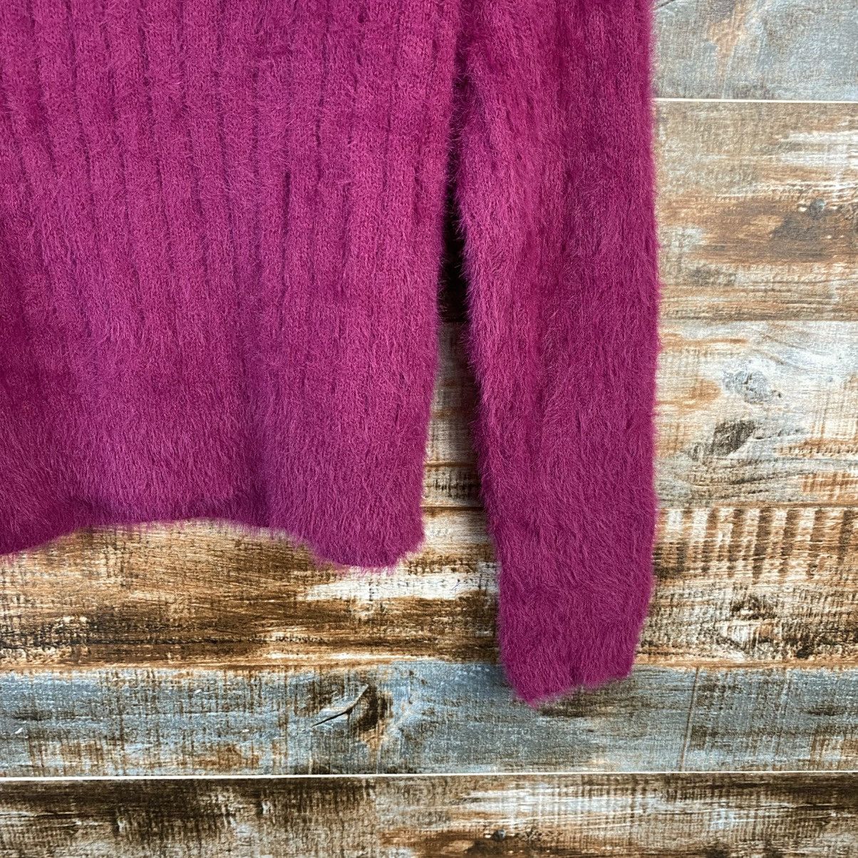 Japanese Brand DL A.G Plus Purple fur shaggy Knitwear #C1065 Size S / US 4 / IT 40 - 17 Thumbnail
