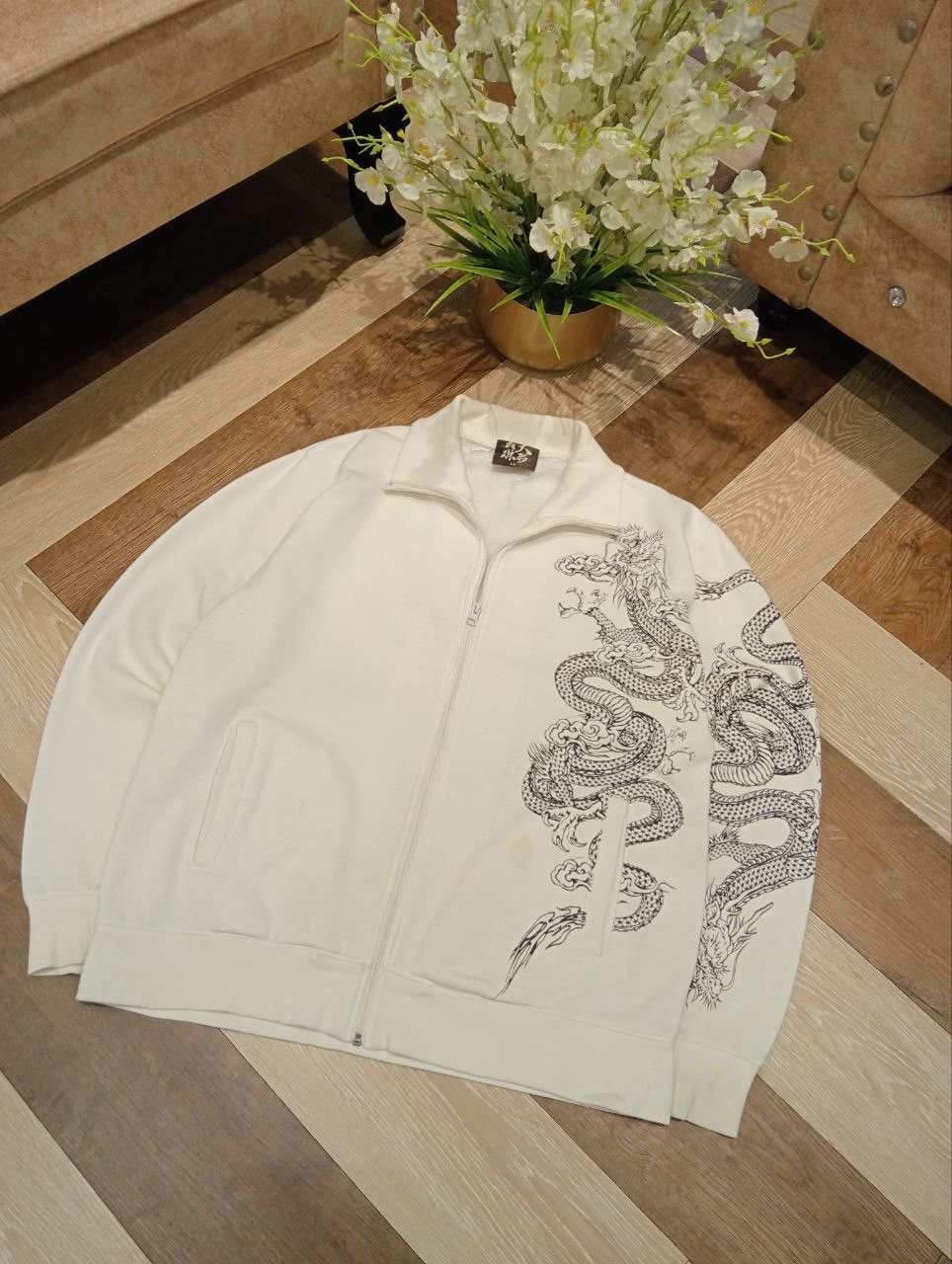 Japanese Brand VINTAGE JAPANESE SUKAJAN DRAGON JACKET Size US L / EU 52-54 / 3 - 9 Thumbnail