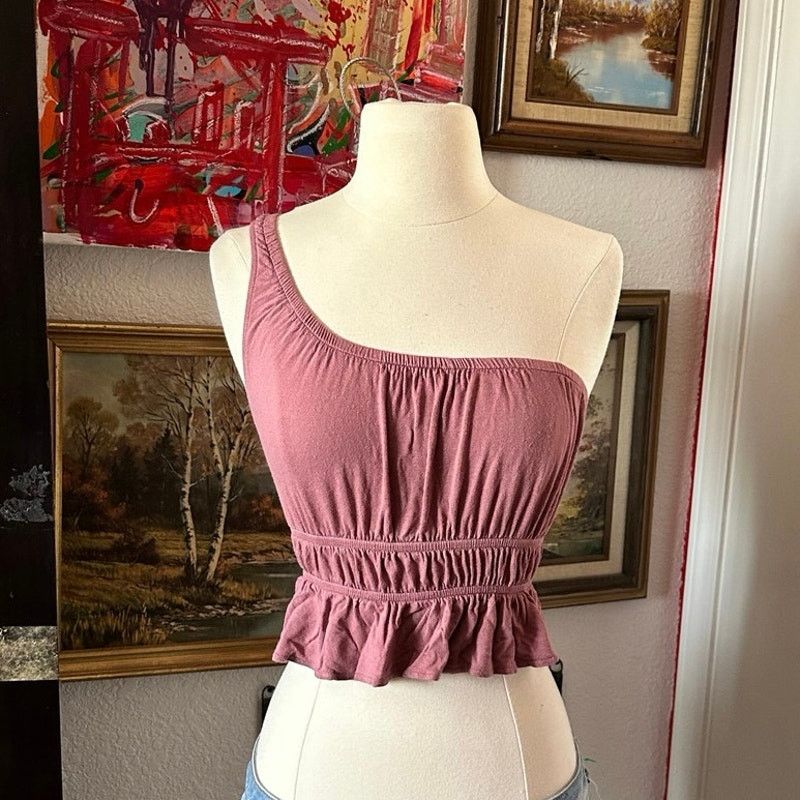 Other urban outfitters purple cold shoulder crop top Size XS / US 0-2 / IT 36-38 - 1 Thumbnail