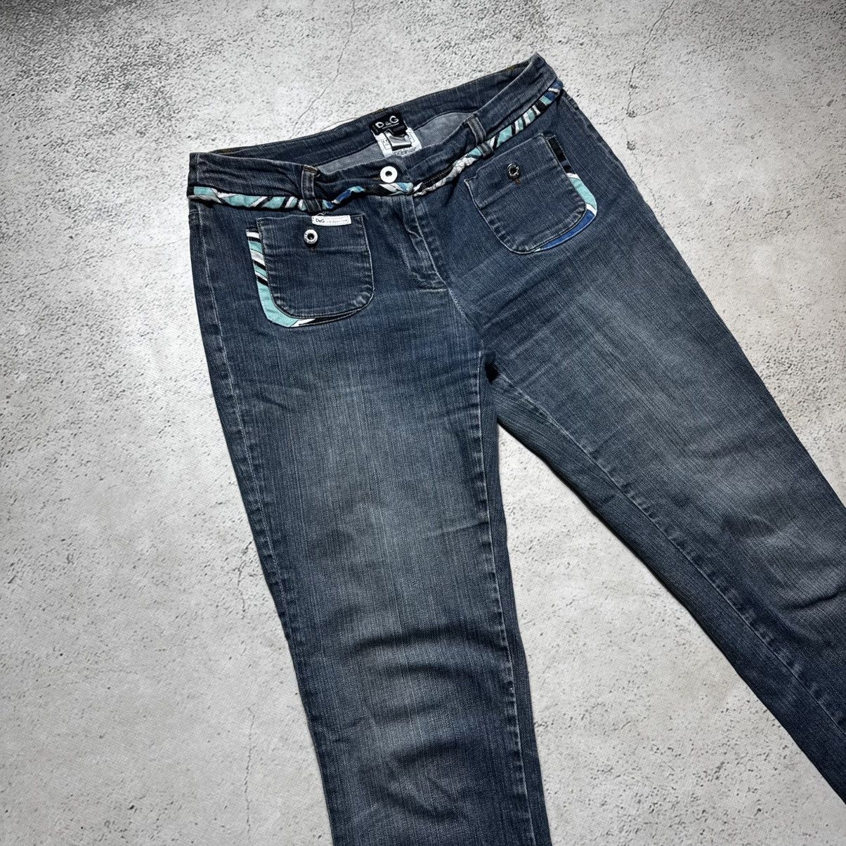 Dolce & Gabbana 90s avant garde dolce gabbana jeans asymmetrical pockets Size 29" - 2 Thumbnail