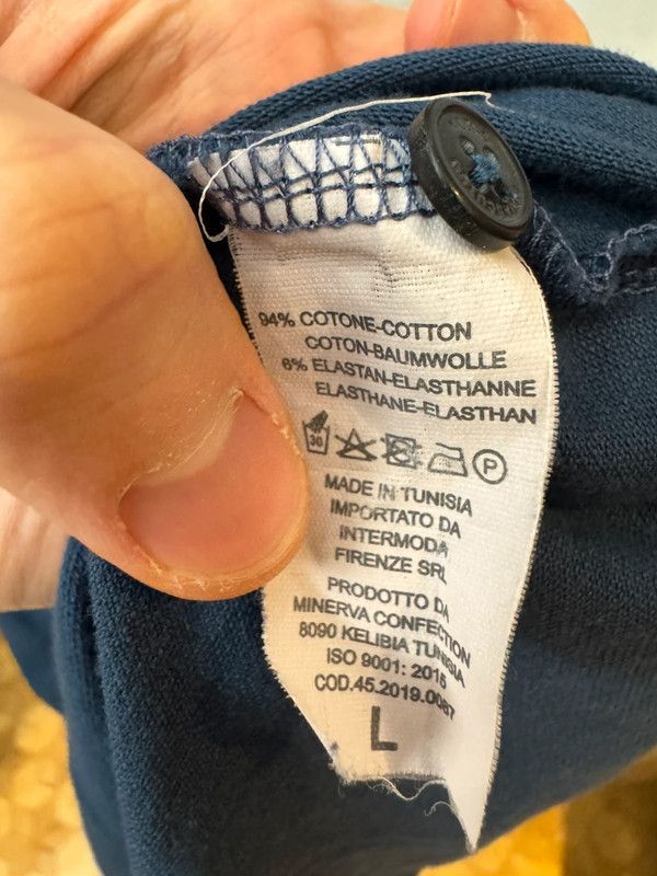 Aquascutum Aquascutum Polo Big Logo Blue Pattern Shirt L Size US L / EU 52-54 / 3 - 3 Thumbnail