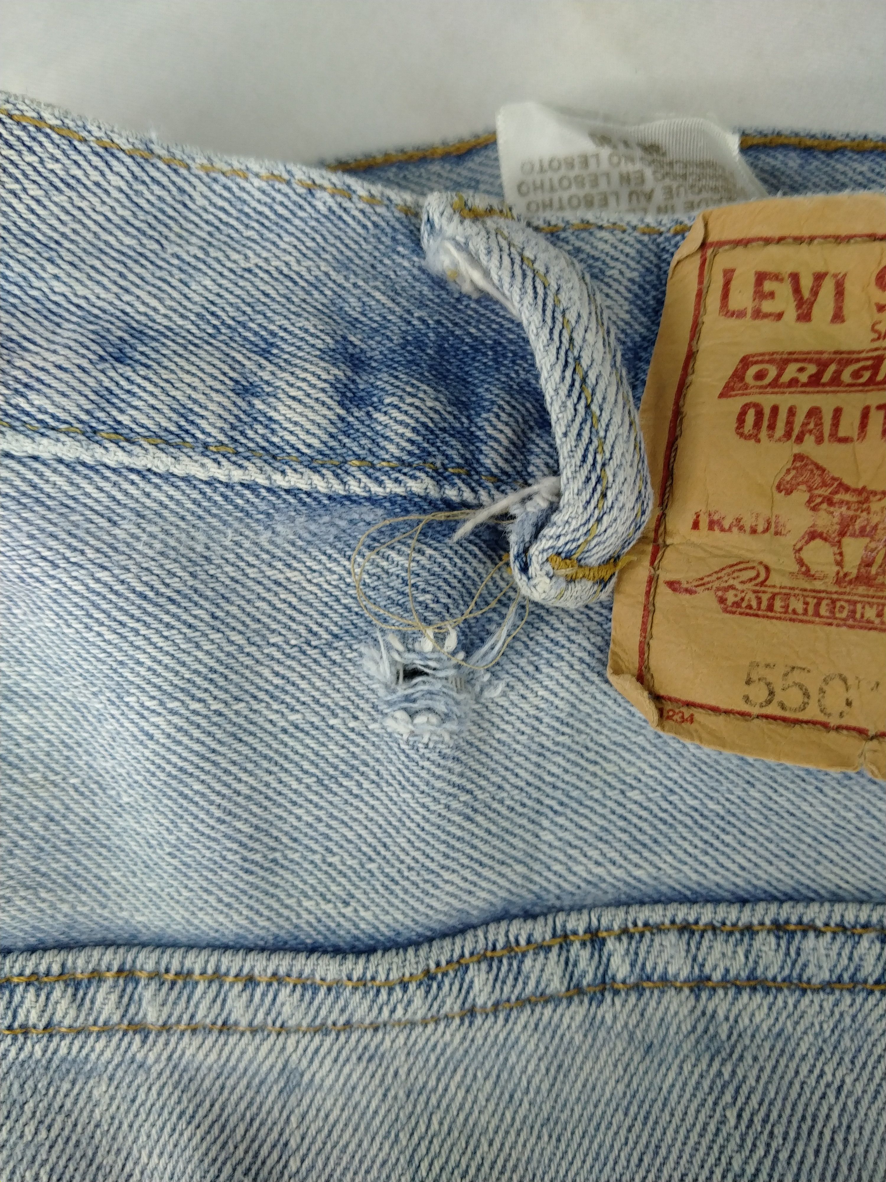 Levi's Light Wash Vintage Levi's 550 Denim 37x28.5 -JN282 Size US 37 - 20 Thumbnail