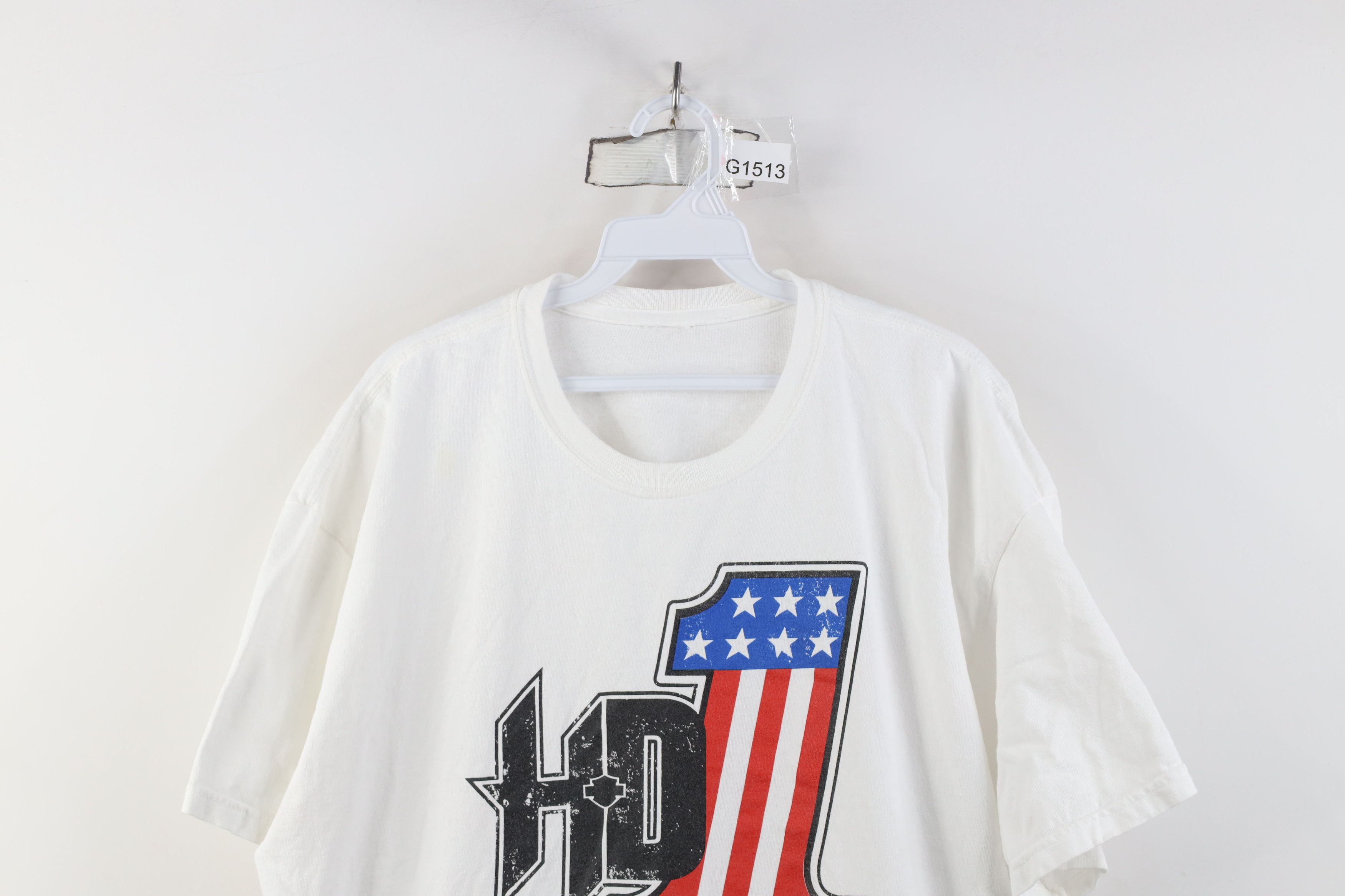 Harley Davidson Vintage Harley Davidson Short Sleeve T-Shirt White Size US XL / EU 56 / 4 - 2 Thumbnail