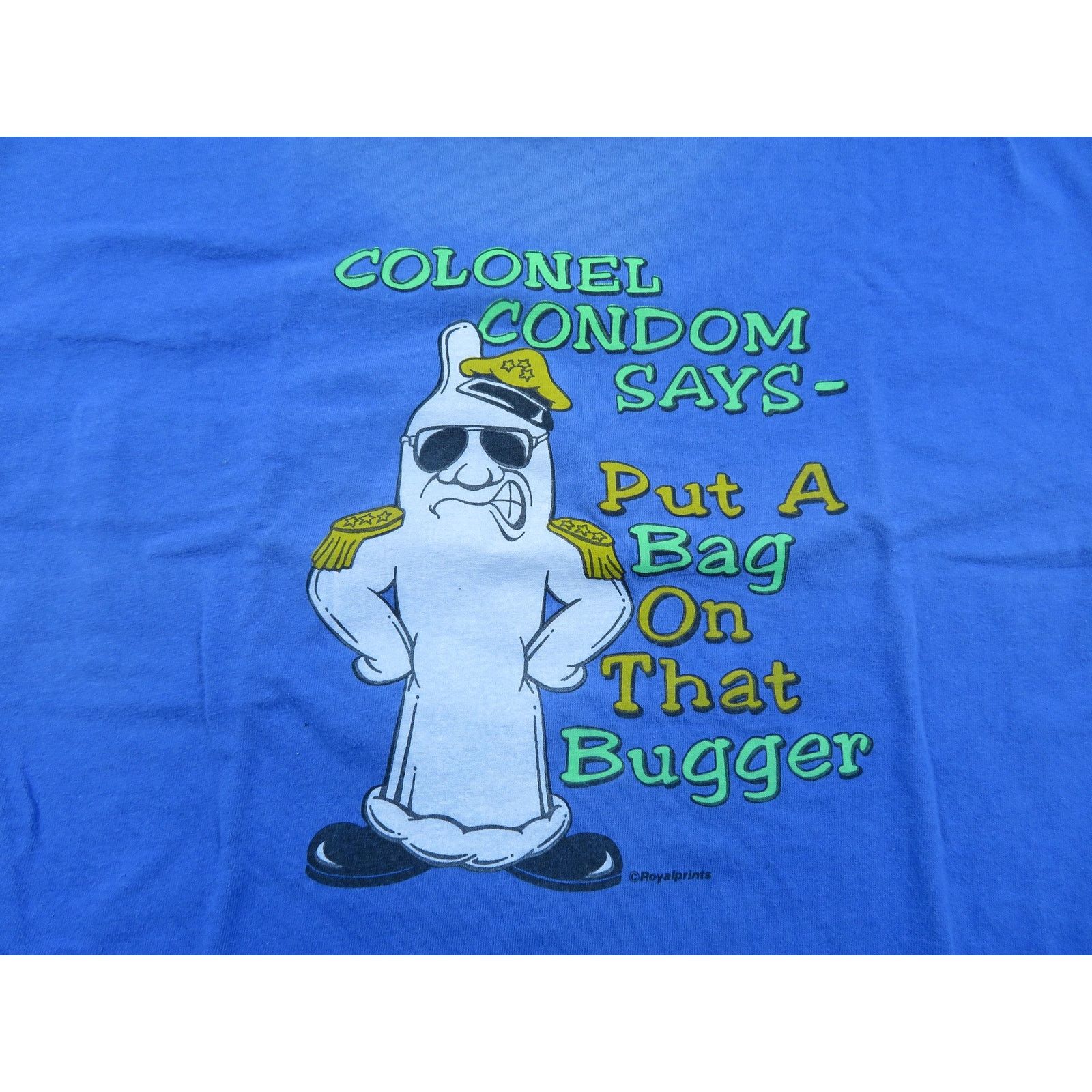 Hanes Colonel Condom Says Put a Bag On That Bugger Pocket Shirt L Size US L / EU 52-54 / 3 - 2 Thumbnail