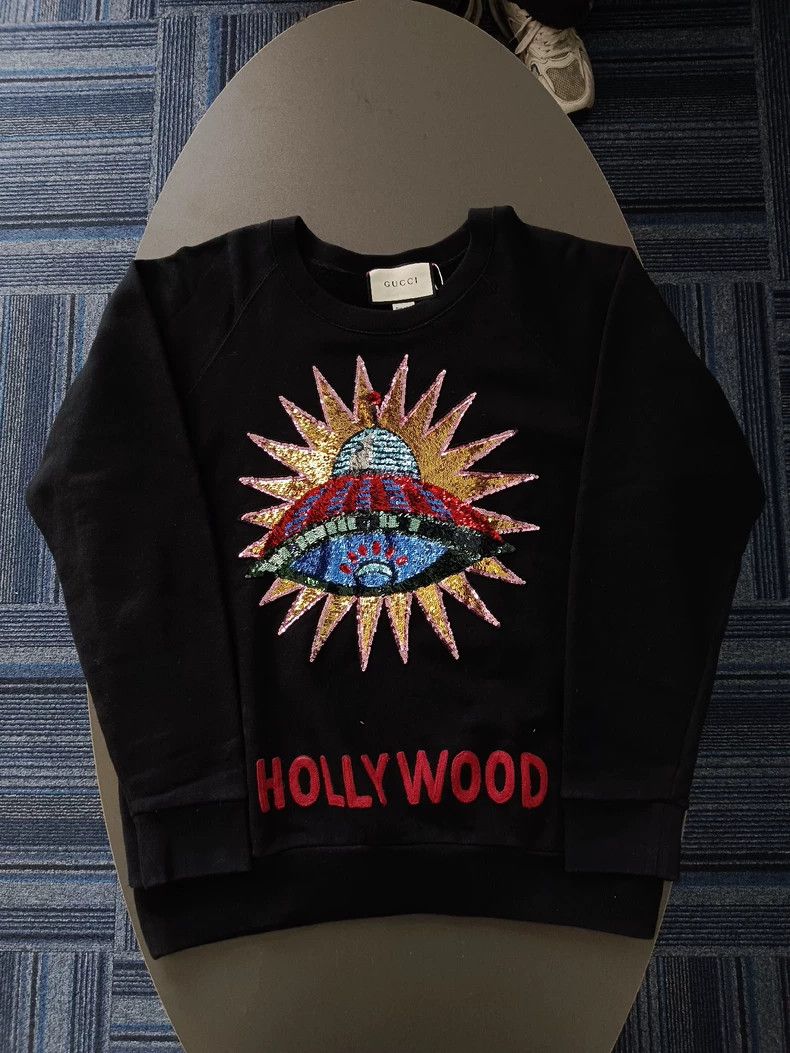 Gucci Gucci Sequin flying saucer pattern round-neck sweatshirt 25 Size US S / EU 44-46 / 1 - 1 Thumbnail