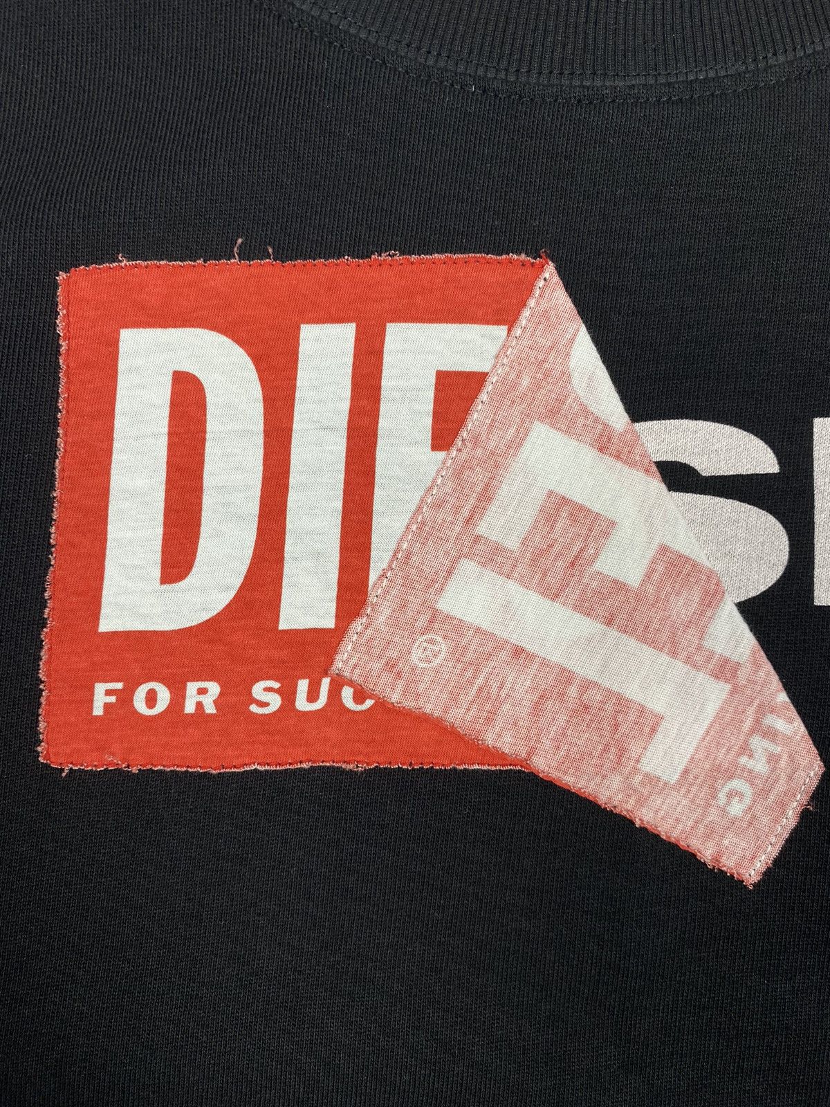Diesel Diesel Big Logo Black Sweatshirt Women Size L Size L / US 10 / IT 46 - 6 Thumbnail