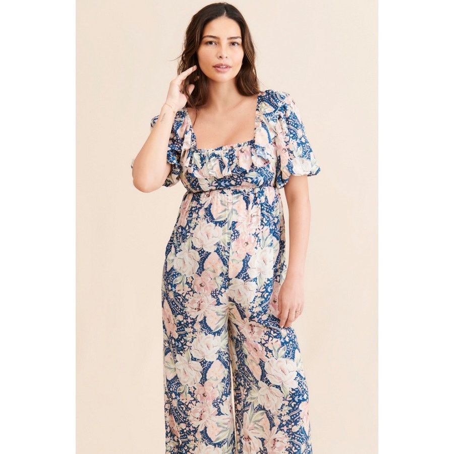 REVOLVE NEW Yumi Kim Stella Maternity Jumpsuit Floral Size XS Size 26" / US 2 / IT 38 - 9 Thumbnail