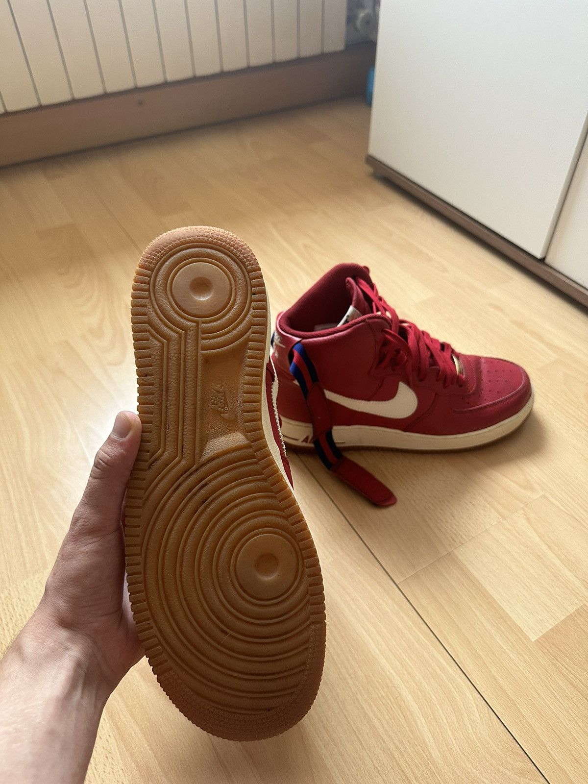 Nike Size 11 - Nike Air Force 1 '07 High Gym Red Size US 11 / EU 44 - 6 Thumbnail