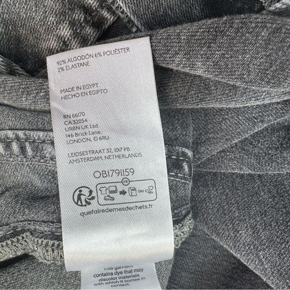 Free People NWT New Free People Level Up Slit Bootcut Jeans In Ridge Gr Size 31" - 8 Thumbnail