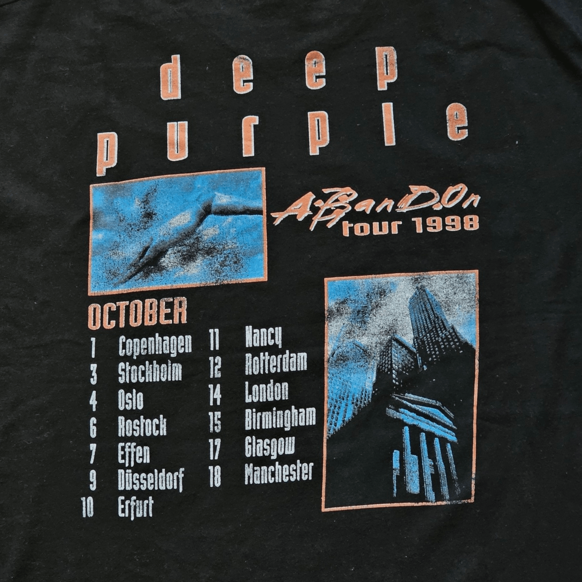 Band Tees × Vintage Deep Purple Abandon Tour 1998 Size US XL / EU 56 / 4 - 4 Thumbnail