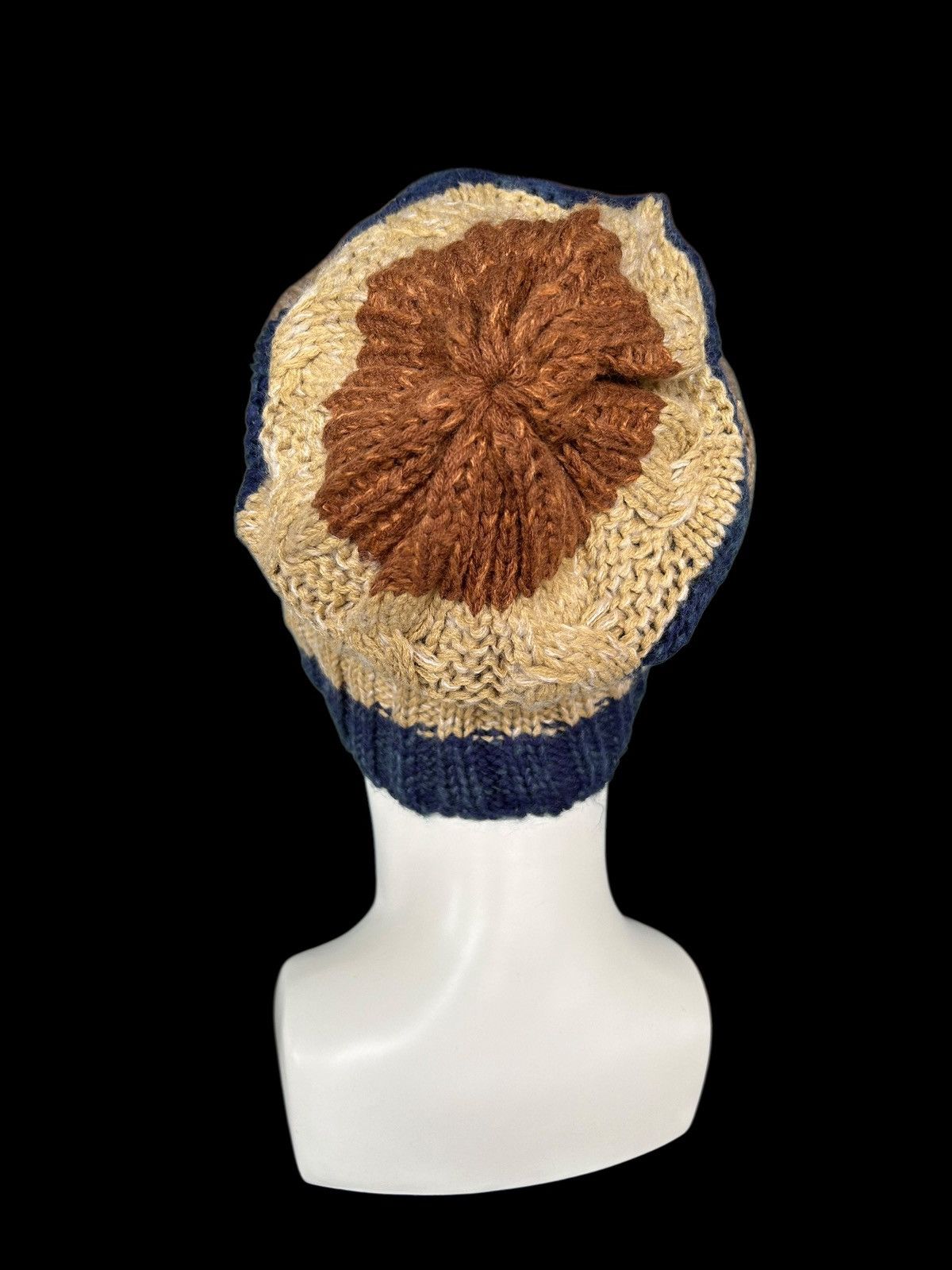 Japanese Brand × Kapital × Vintage Crochet Knitted Handmade big Beanie Hats Rare ☠️☠️ Size ONE SIZE - 6 Thumbnail