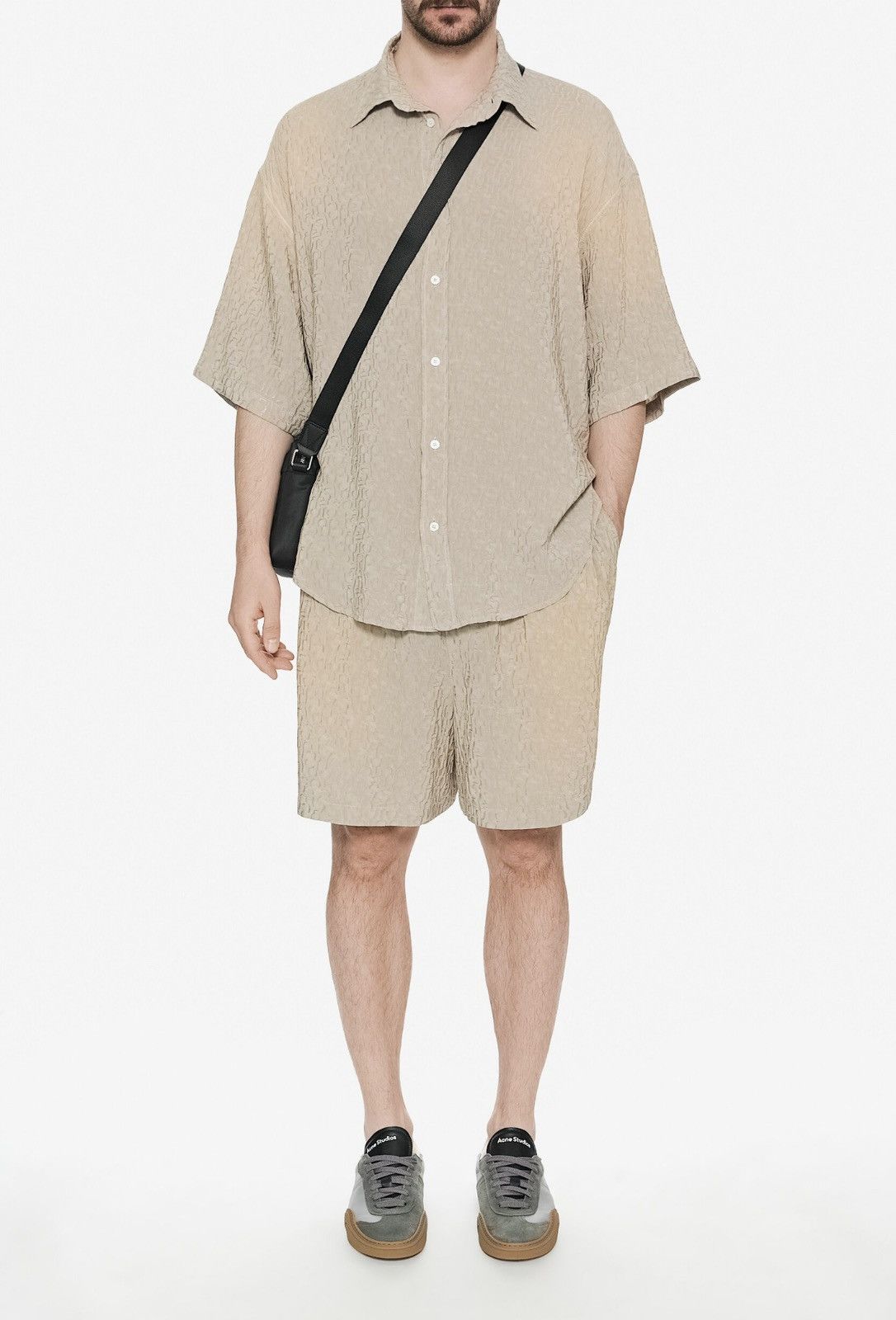Acne Studios Acne Studios Tonal Monogram Jacquard Shorts Size US 32 / EU 48 - 4 Thumbnail