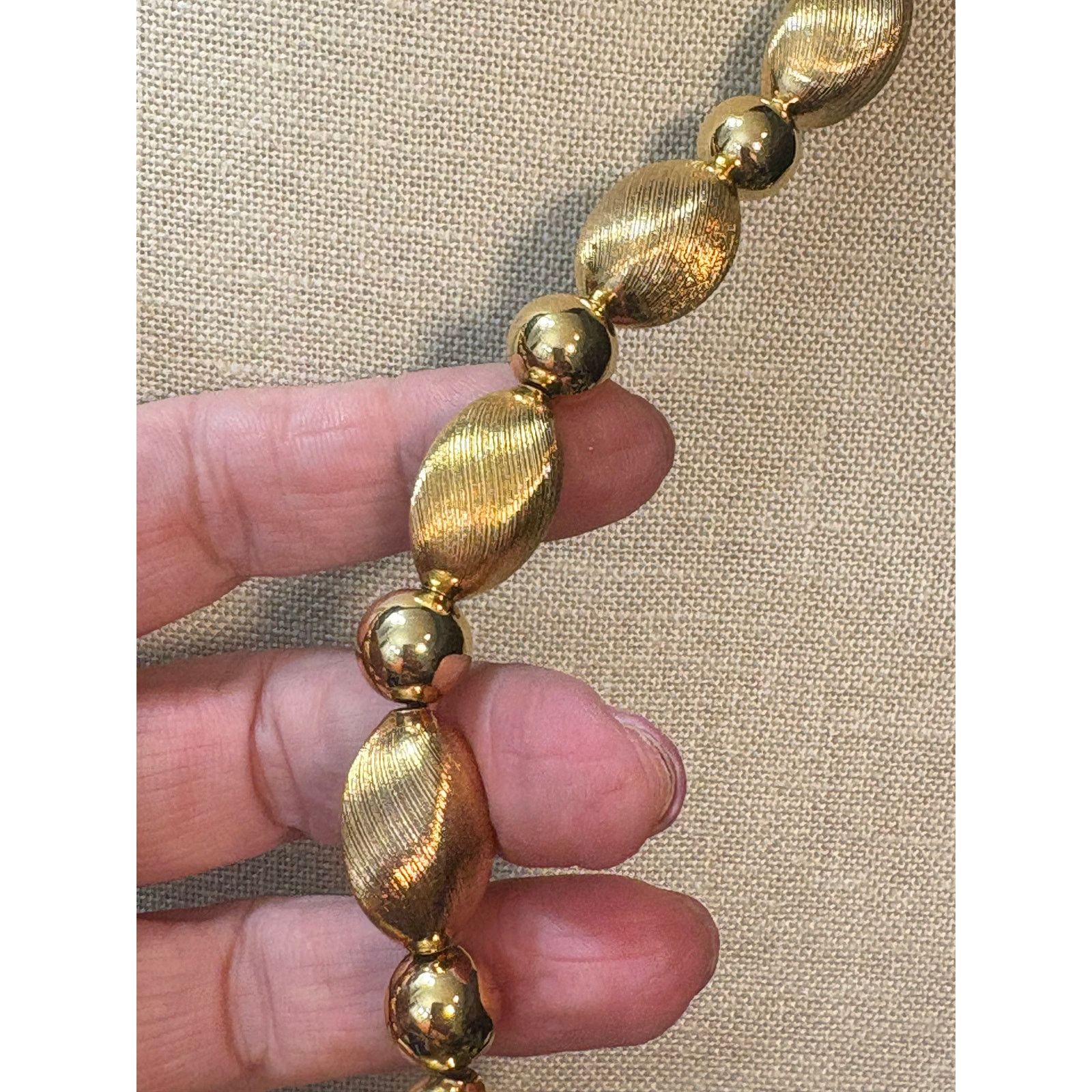 Monet Vintage Napier Gold Tone Chain Necklace 24 Inch Size ONE SIZE - 2 Thumbnail