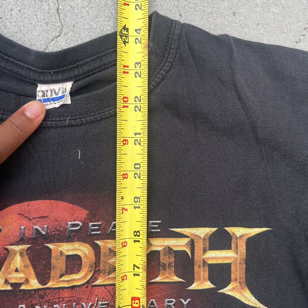 Megadeth Vintage 2010 Megadeth Rust in Peace Tee Anniversary Tour Size US M / EU 48-50 / 2 - 7 Thumbnail