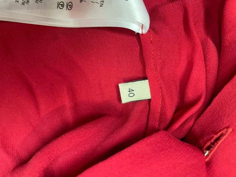 Gucci Gucci Dark red silk lantern sleeve shirt Size S / US 4 / IT 40 - 6 Thumbnail