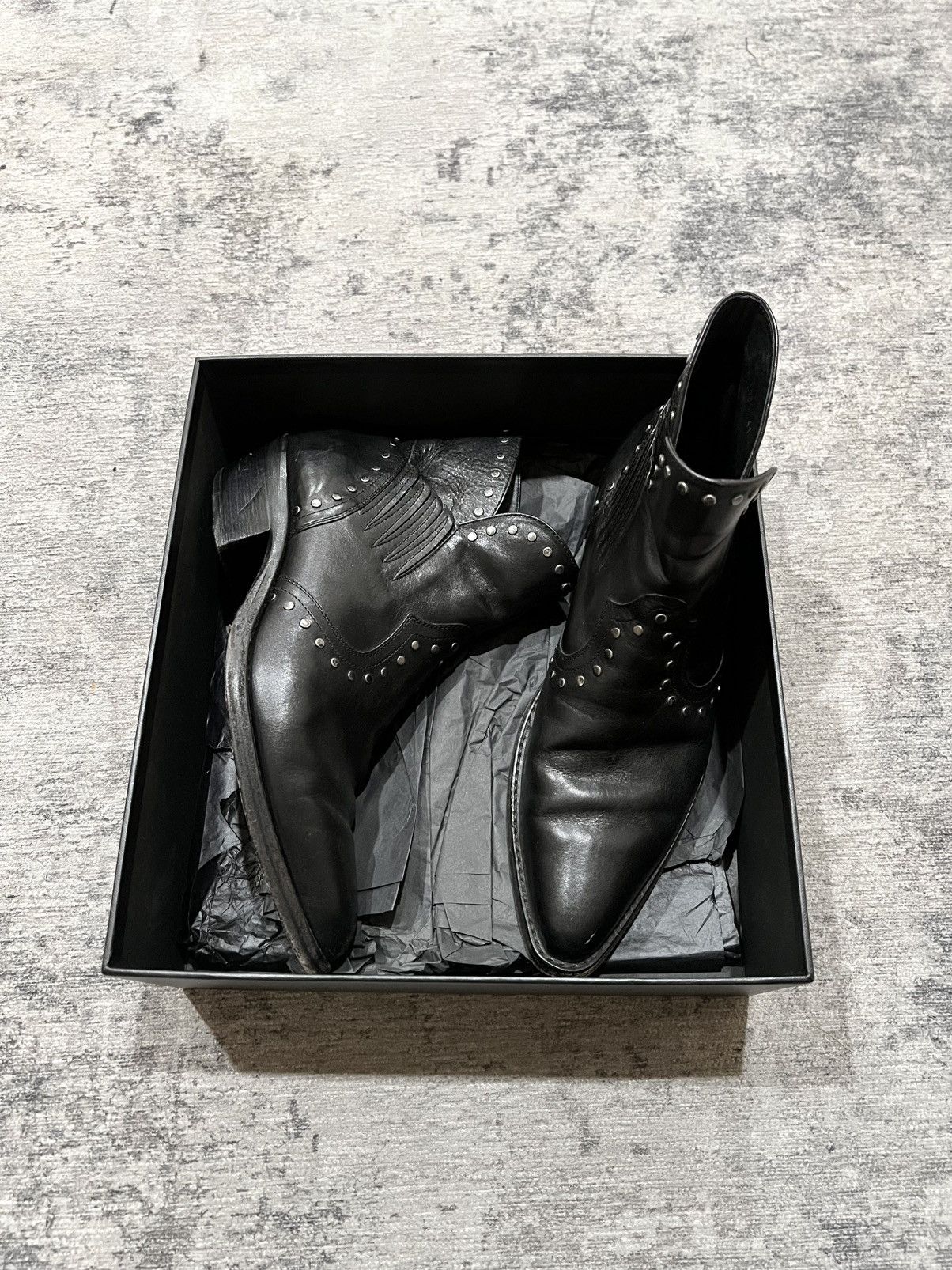 Saint Laurent Paris Saint Laurent paris studded boots wyatt Size US 8 / EU 41 - 8 Thumbnail