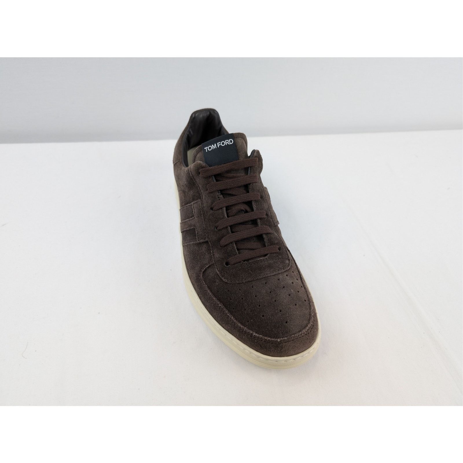 Tom Ford o1rshd1 Suede Low top Sneakers shoe in Dark Brown Size US 11 / EU 44 - 3 Thumbnail
