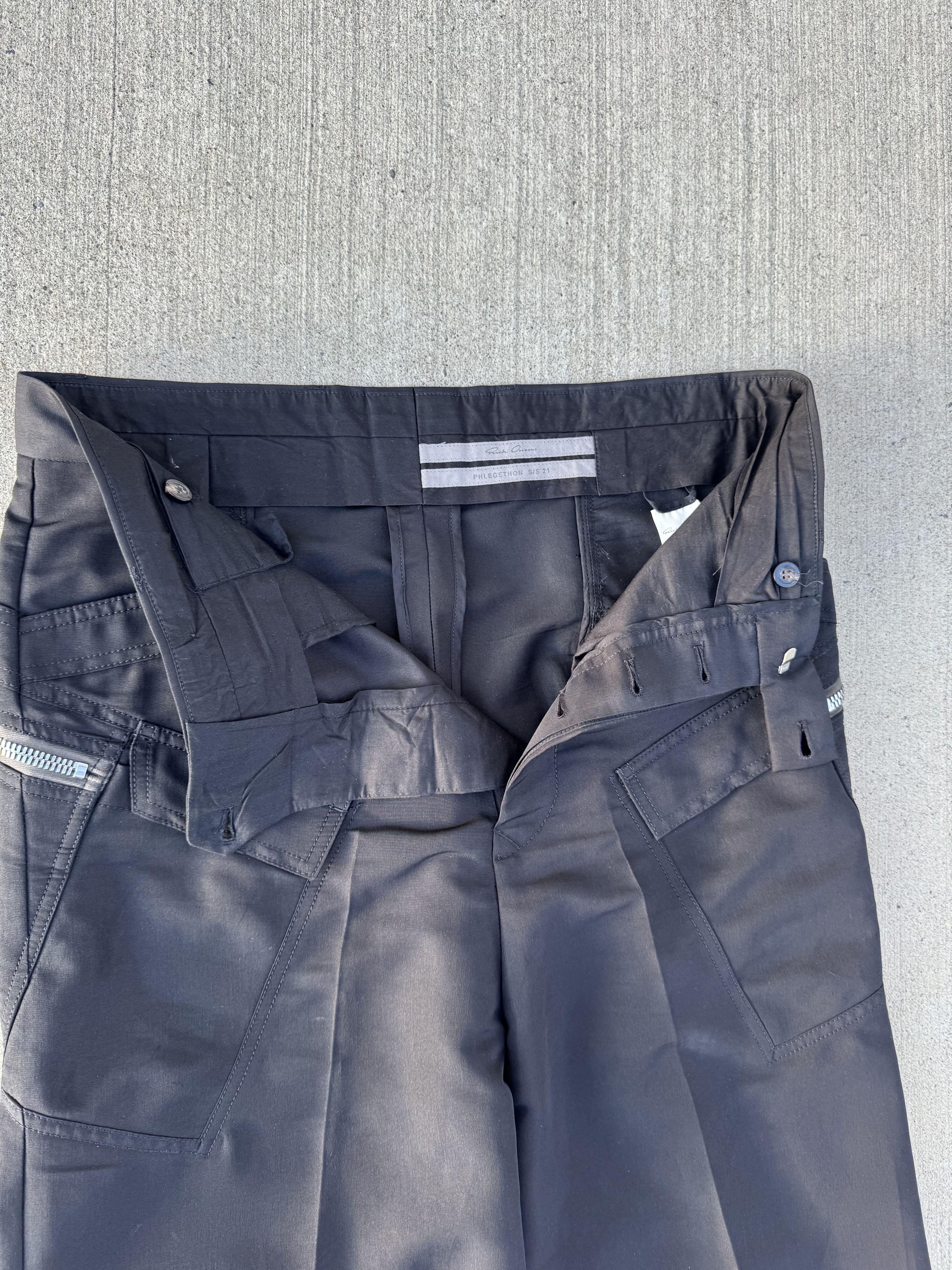 Rick Owens ss21 rick owens ‘phlegethon’ trouser pants. Size US 32 / EU 48 - 3 Thumbnail