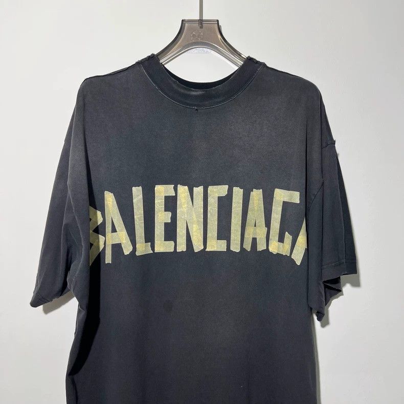Balenciaga Balenciaga Tape 3B Patchwork Short-Sleeve T-Shirt Size US M / EU 48-50 / 2 - 3 Thumbnail