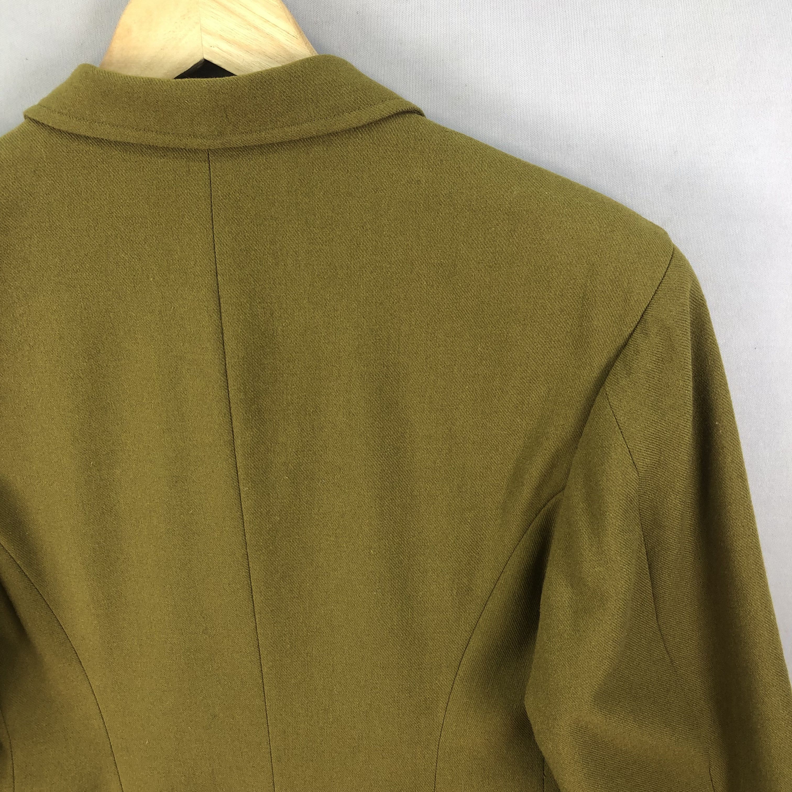 Yohji Yamamoto 1992 A/W Y’s Vintage Wool Blend Green Blazer Jacket Size S / US 4 / IT 40 - 7 Thumbnail