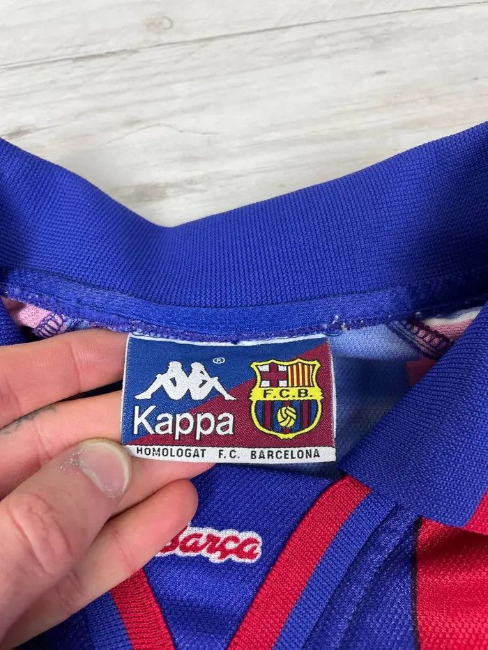 Kappa Vintage Barcelona 1995 1997 Nadal #20 Home Shirt Jersey Size US S / EU 44-46 / 1 - 14 Thumbnail