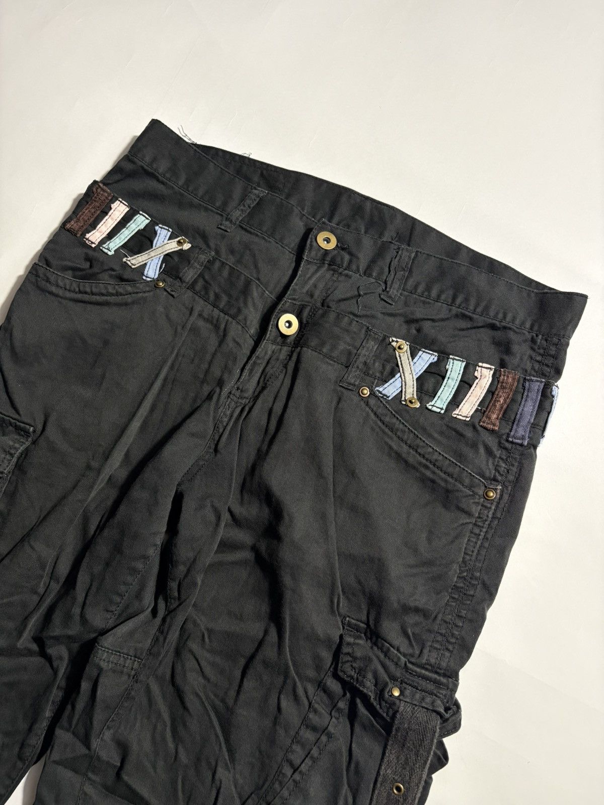 Japanese Brand ARCHIVAL BONDAGE ZEROSAI 2002 JAPAN DOUBLE WAIST CARGO PANTS Size US 34 / EU 50 - 3 Thumbnail