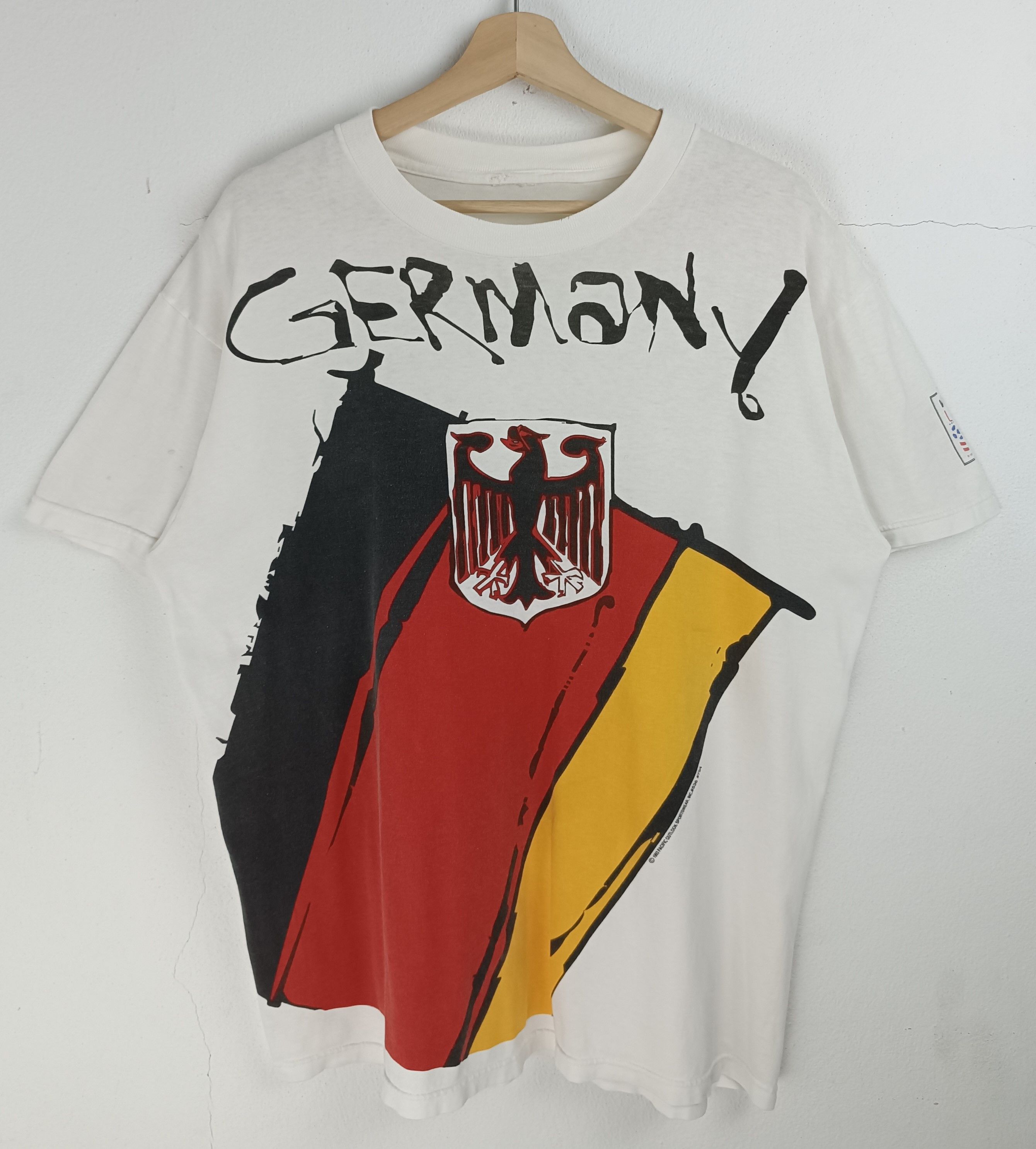 Vintage VINTAGE '94 GERMANY FIFA USA WORLD CUP TEE VERY RARE Size US XL / EU 56 / 4 - 3 Thumbnail