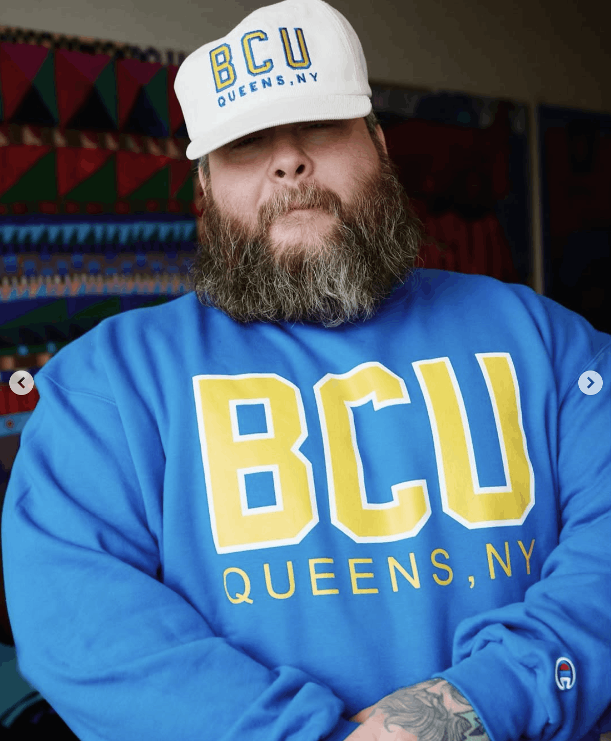 Action Bronson Blue Chips University "BCU" Champion Crewneck - Blue Size M Size US M / EU 48-50 / 2 - 1 Thumbnail