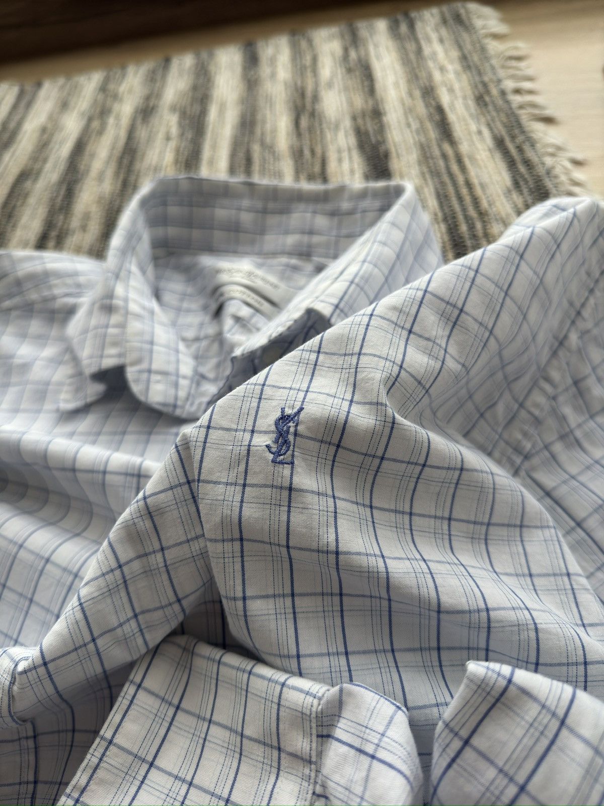 Other Yves Saint Laurent YSL vintage blue button up shirt Size US XL / EU 56 / 4 - 6 Thumbnail