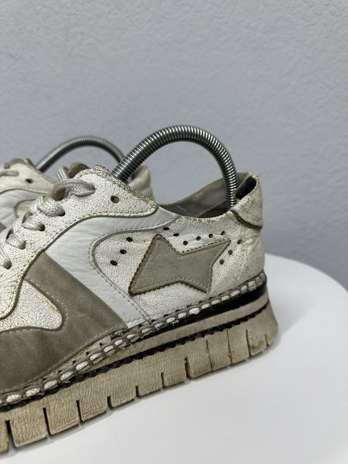 A.S.98 Vintage Sneakers AS 98 faded Avantgarde Distressed Leather Size US 7 / EU 40 - 4 Thumbnail