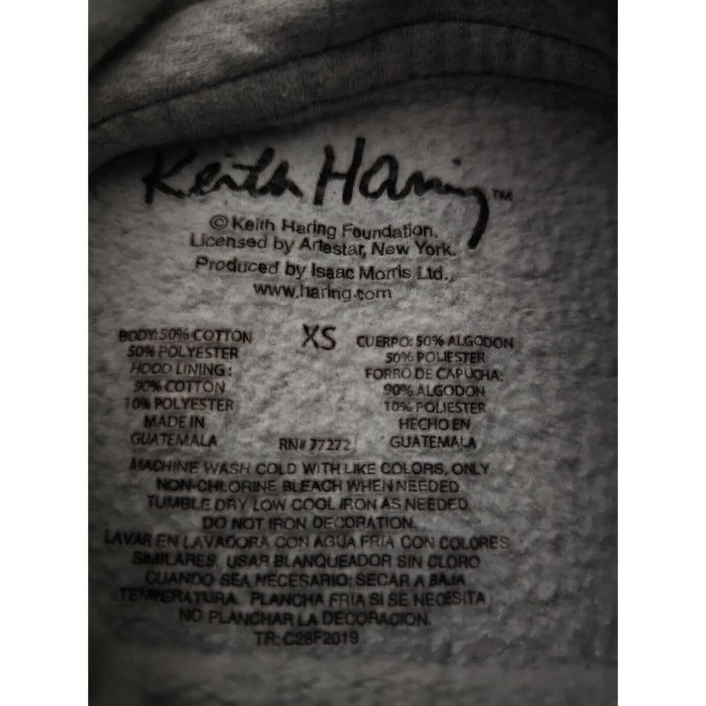 Keith Haring Keith Haring Hoodie Mens XS Gray Love Heart New York Art Size US XS / EU 42 / 0 - 3 Thumbnail