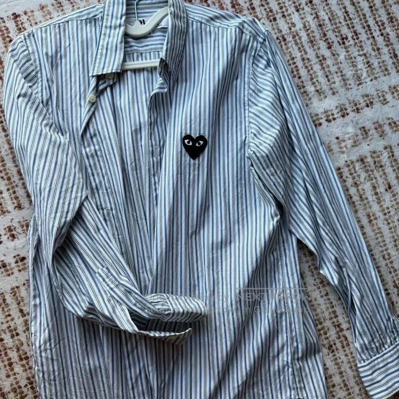 Comme des Garcons Comme Des Garcons Classic blue striped shirt Size S / US 4 / IT 40 - 1 Thumbnail