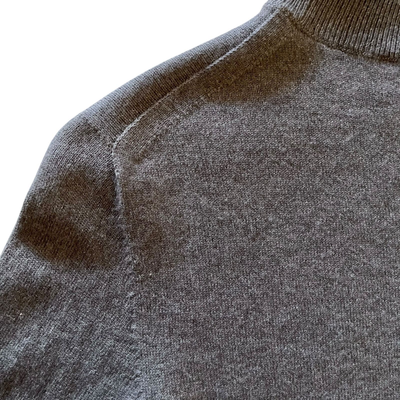 Agnona Agnona Gray Cashmere Button Cuff Pullover Turtleneck Sweater Size M / US 6-8 / IT 42-44 - 6 Thumbnail