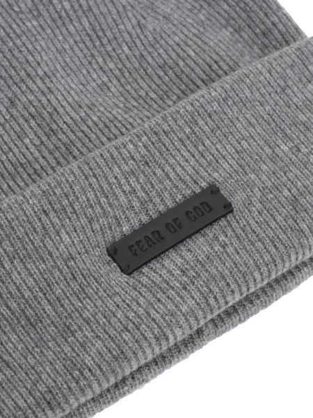 Fear of God o1s22i1n1024 Size: OS / Cashmere Beanie Hat in Grey Size ONE SIZE - 3 Thumbnail