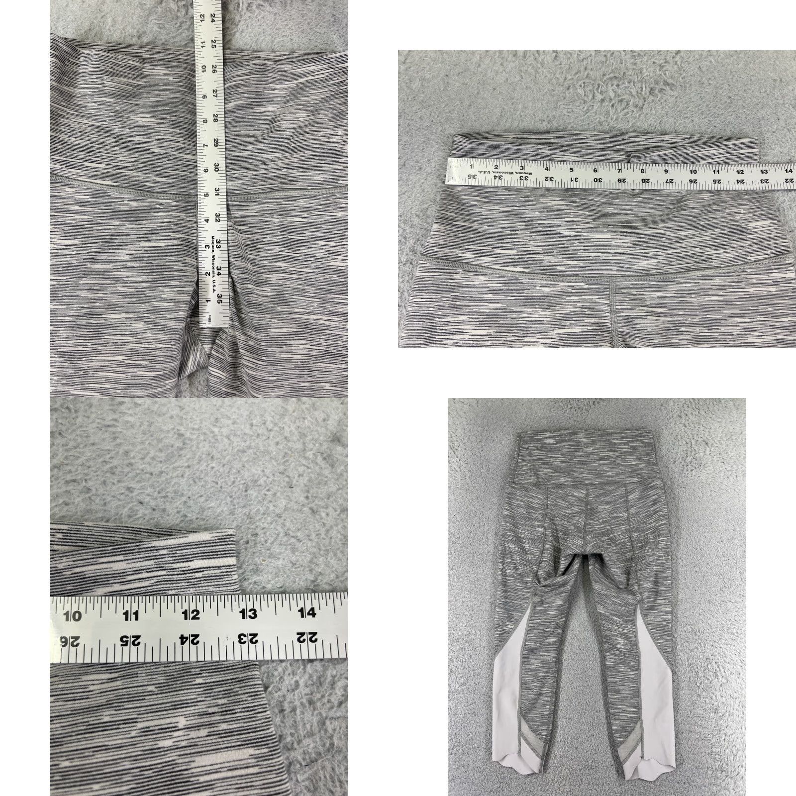 Lululemon Lululemon Leggings Womens Size 6 Gray Cropped Activewear Yoga Running Jogging Pockets Size 28" / US 6 / IT 42 - 8 Thumbnail