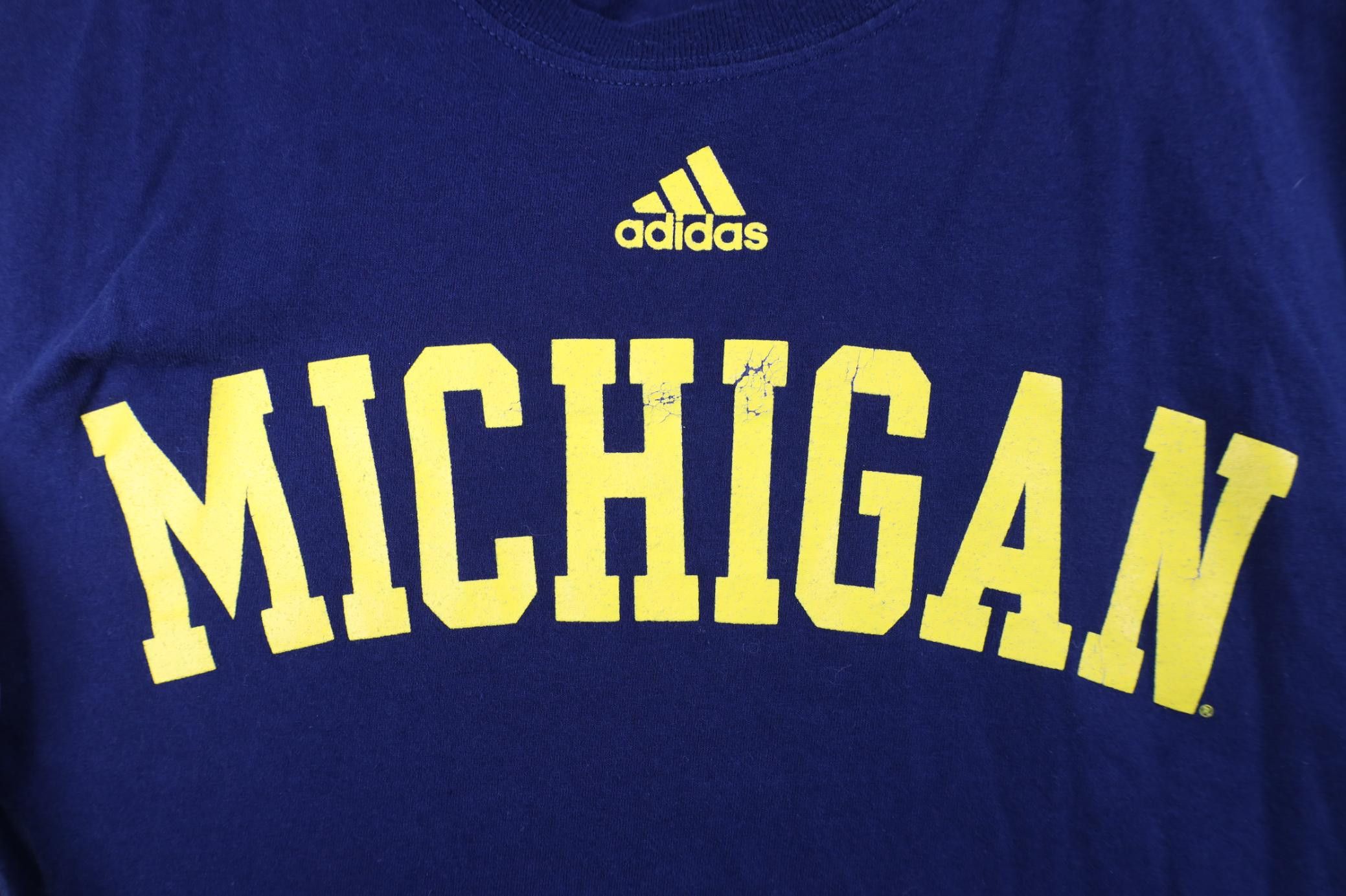 Adidas Adidas University of Michigan Long Sleeve T-Shirt Blue Size US XXL / EU 58 / 5 - 4 Thumbnail