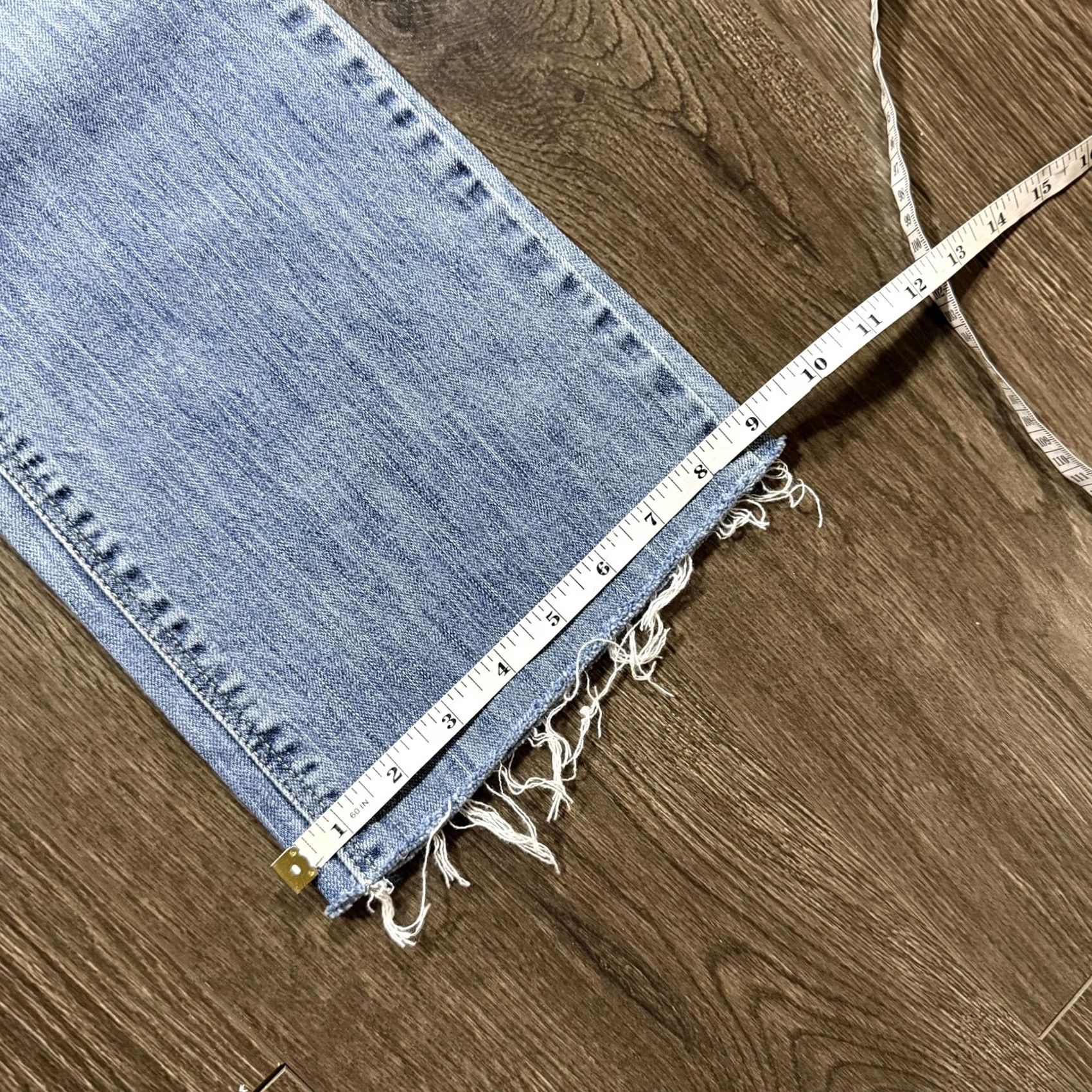Silver Jeans Co. Silver Jeans Womens 29 Y2K Light Wash Blue Mitsu Bootcut Flare Frayed Hem Denim Size 29" - 8 Thumbnail