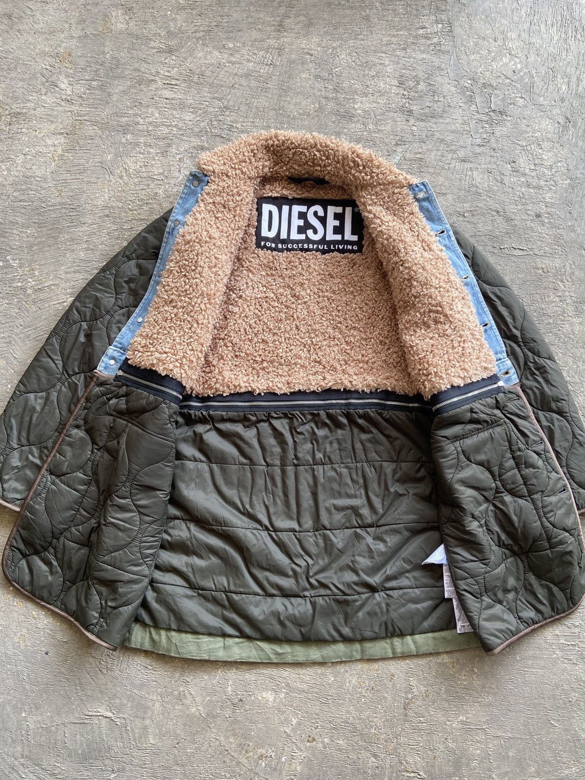 Diesel FW22 Diesel - Glenn Martens Era Patchwork Hybrid Jacket Size US L / EU 52-54 / 3 - 4 Thumbnail