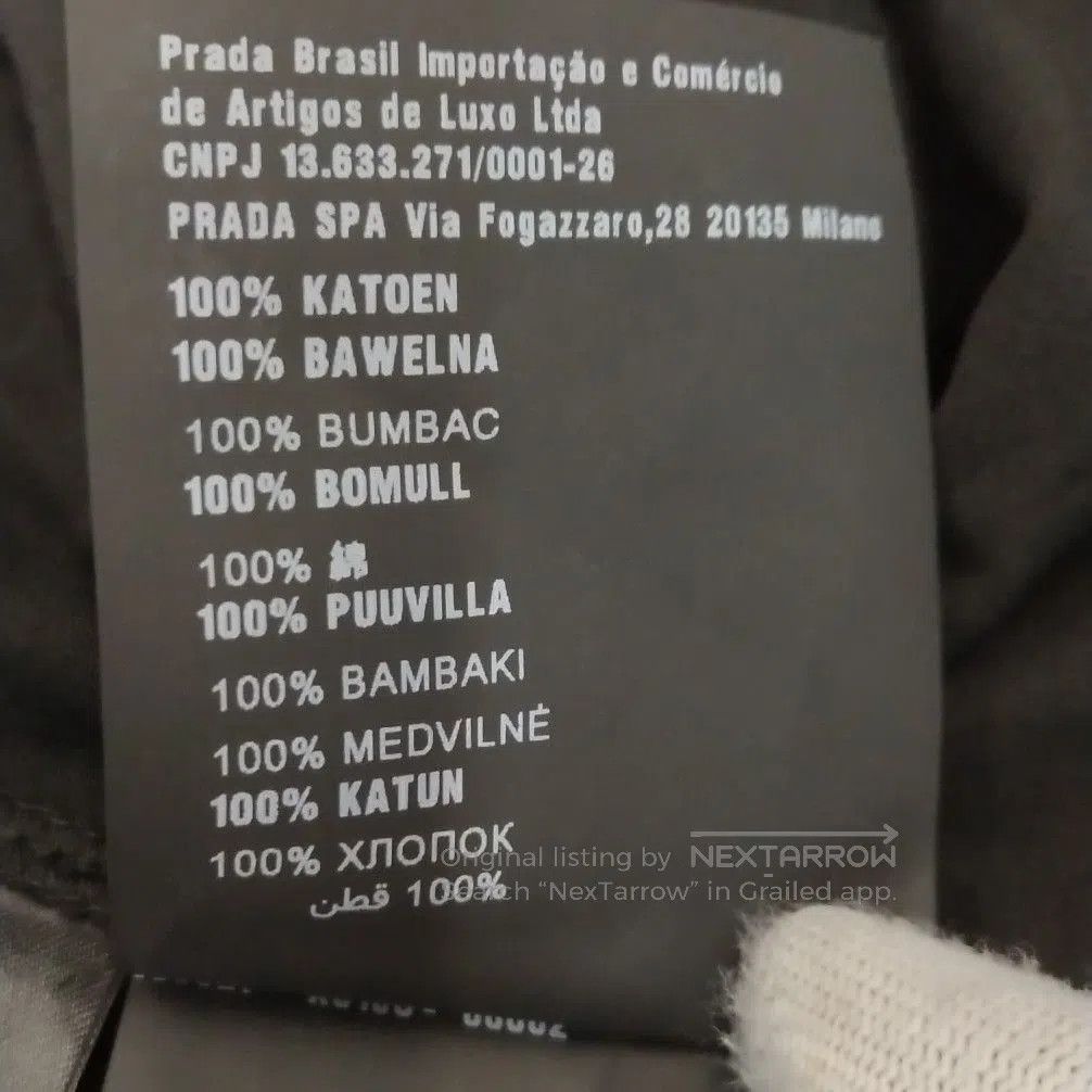 Prada Prada Black Cotton Crew Neck T. Size XL / US 12-14 / IT 48-50 - 8 Thumbnail