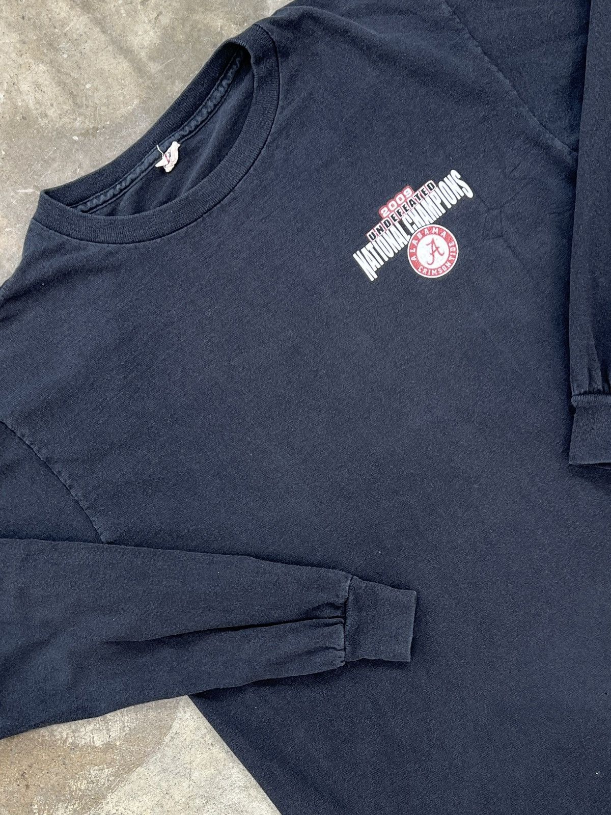 NCAA Vintage 2009 Alabama National Champs Long Sleeve Medium Size US M / EU 48-50 / 2 - 4 Thumbnail