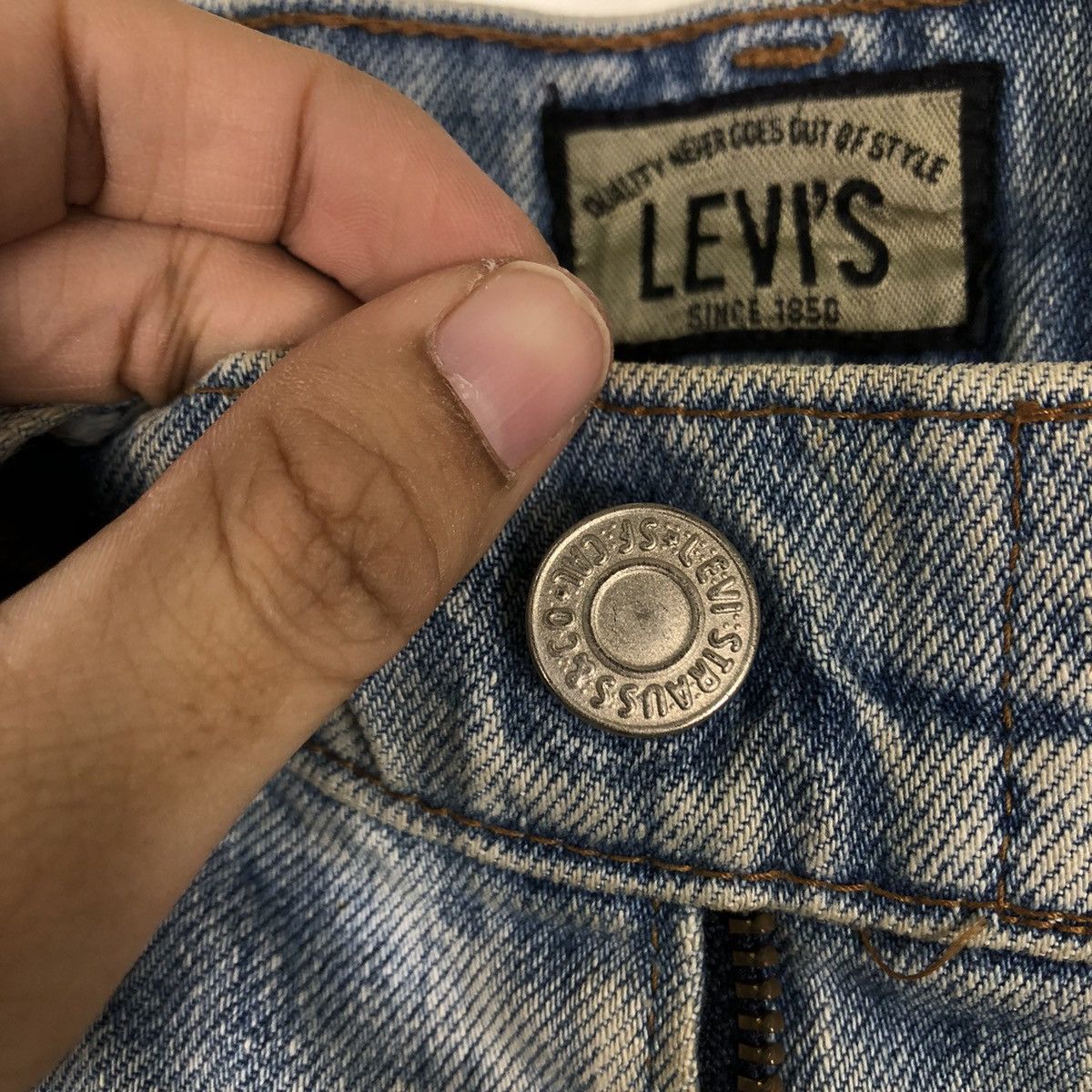 Levi's 🔥80’s Vintage Levi’s 636 Distressed Denim Jeans Size US 30 / EU 46 - 12 Thumbnail