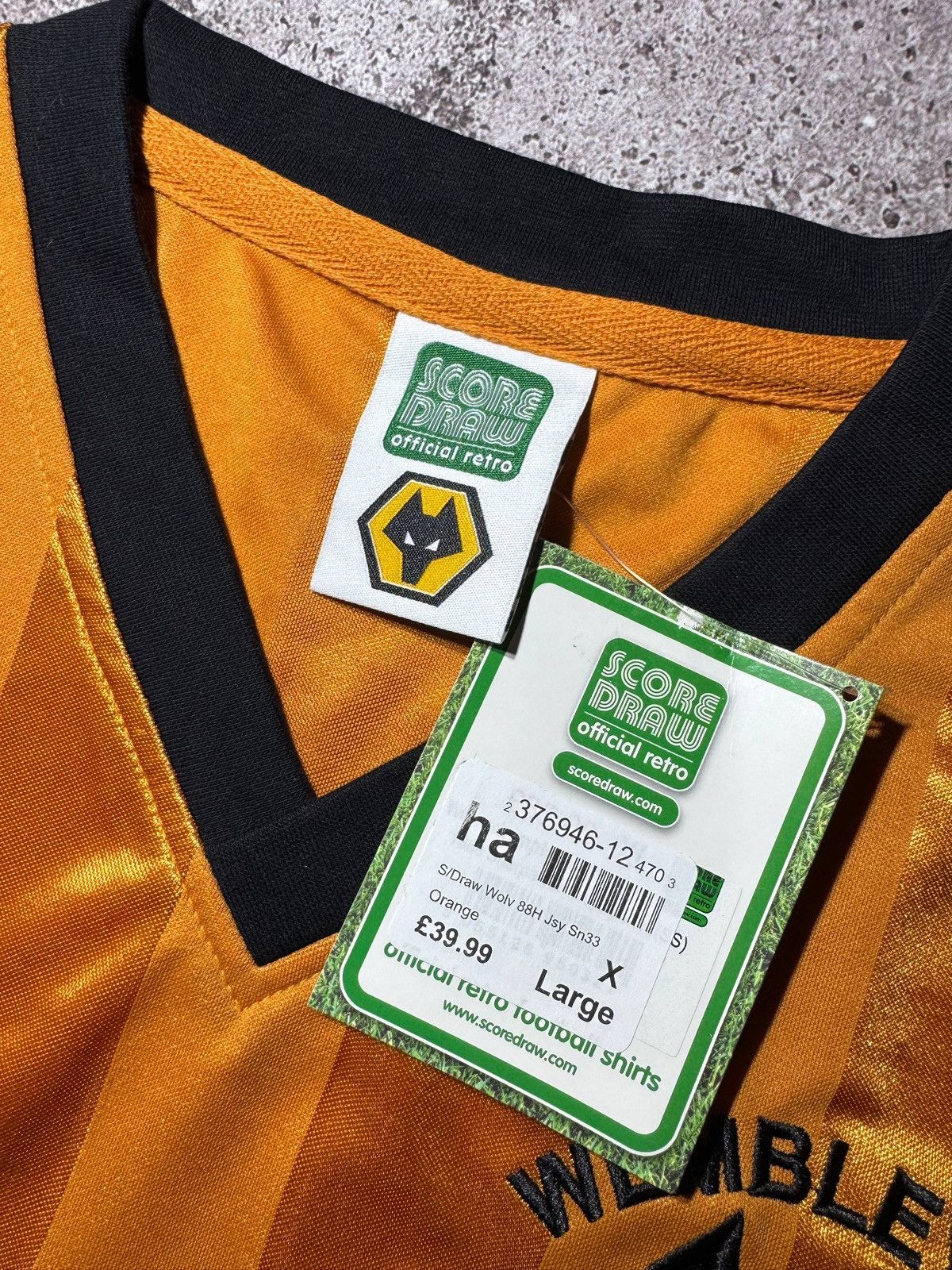 Vintage Wolverhampton Wanderers Football Shirt Soccer Jersey Wolves Size US XL / EU 56 / 4 - 7 Thumbnail