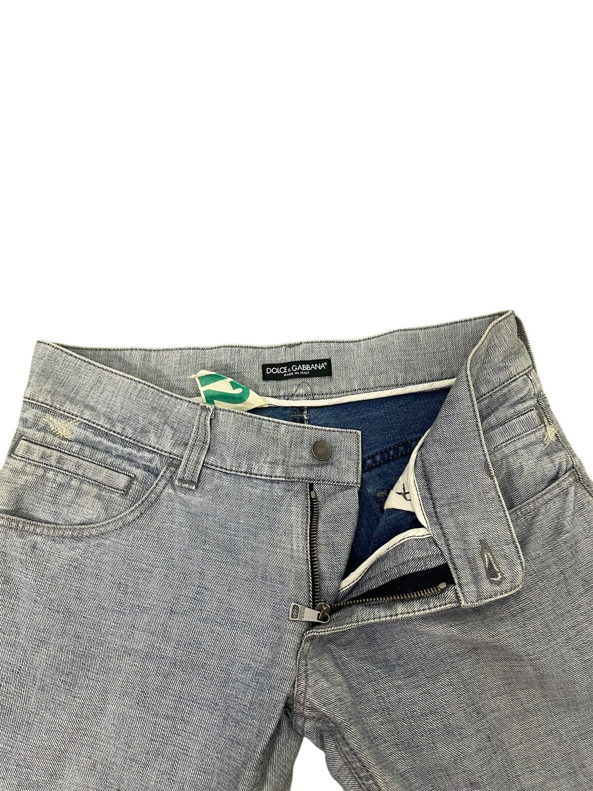 Dolce & Gabbana Reverse Denim Dolce & Gabbana Slim Jeans Low Rise 8🟦9 Size US 32 / EU 48 - 14 Thumbnail