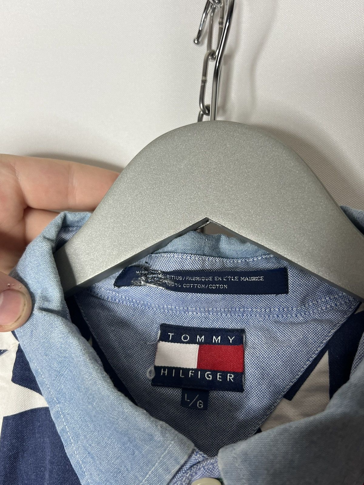 Designer Vintage Tommy Hillfiger Designer Luxury Shirt Long Sleeve Size US L / EU 52-54 / 3 - 14 Thumbnail