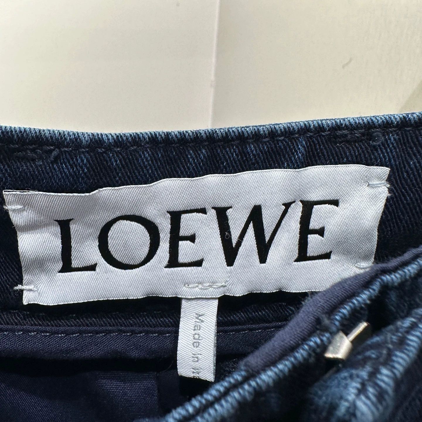Loewe Loewe Pleated Buckle Denim Tapered Pants W32 Size US 32 / EU 48 - 3 Thumbnail