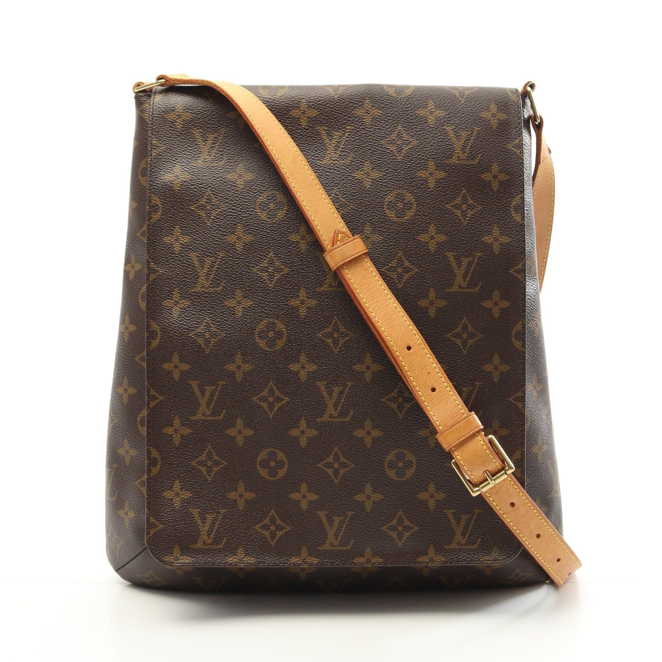 Louis Vuitton Louis Vuitton Musette Monogram Shoulder Bag Leather Brown Size ONE SIZE - 1 Thumbnail