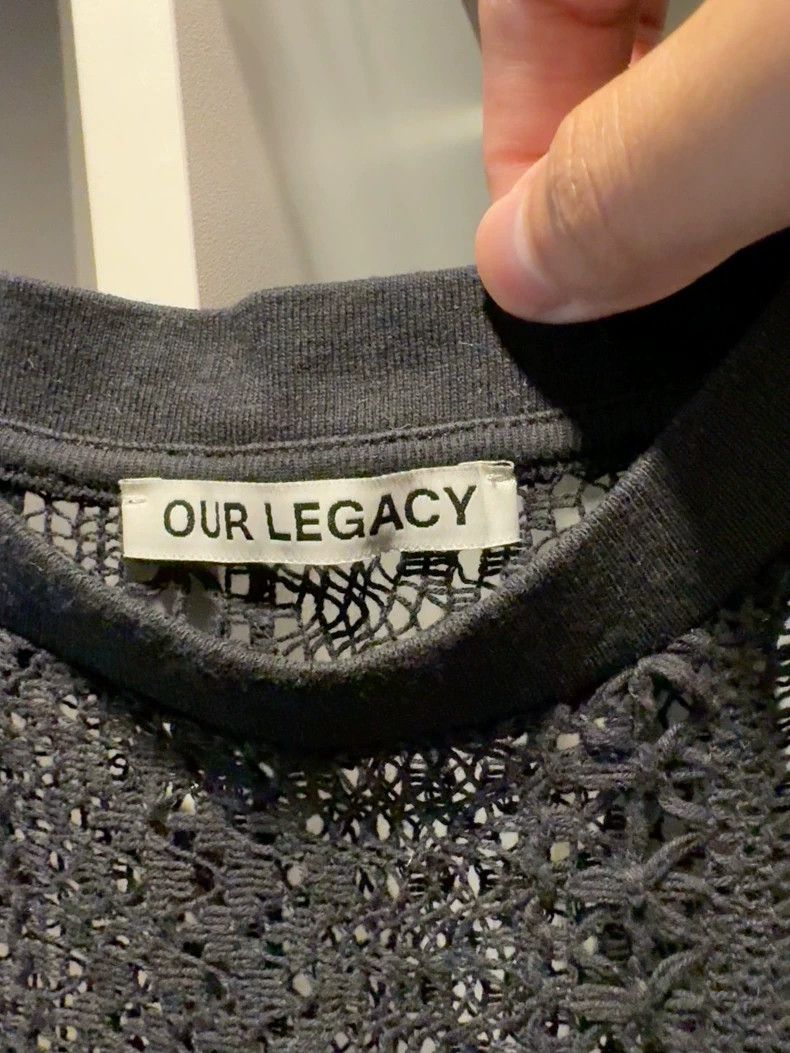 Our Legacy our legacy Black lace hollow vest vest Size 50R - 5 Thumbnail
