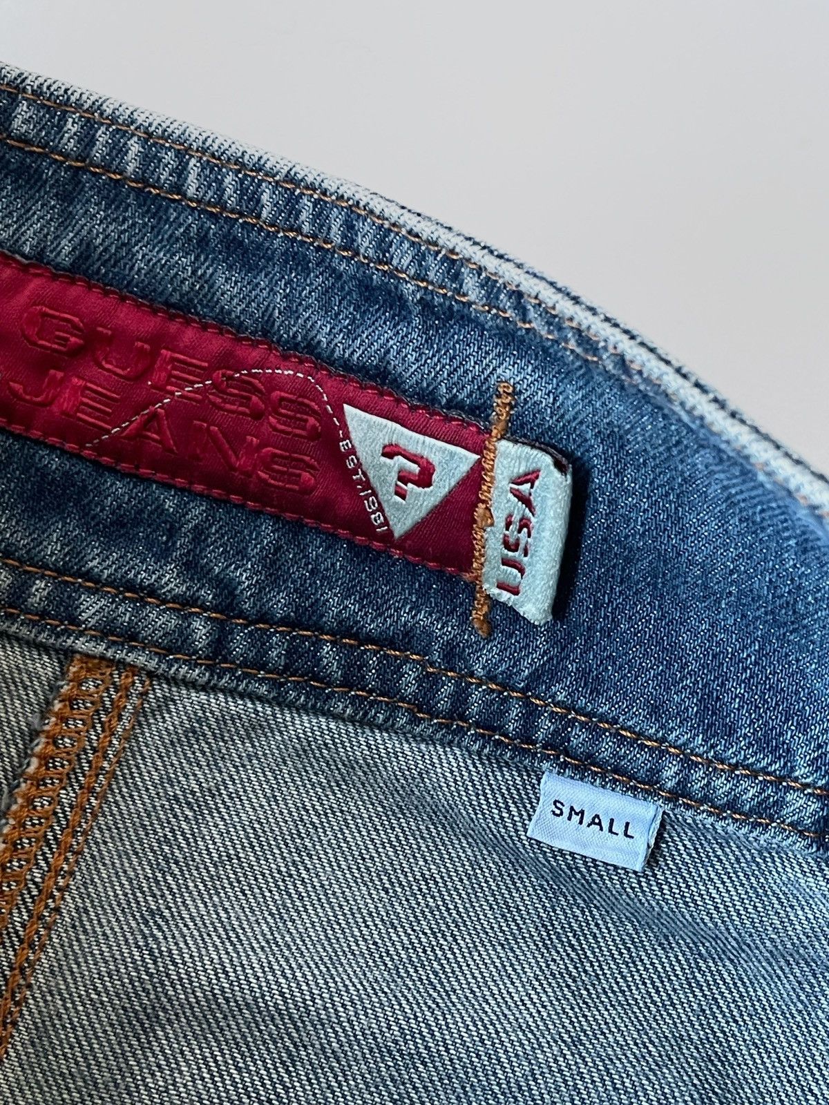 Guess Vintage Y2K Guess denim mini skirt Size 25" / US 0 / IT 36 - 6 Thumbnail