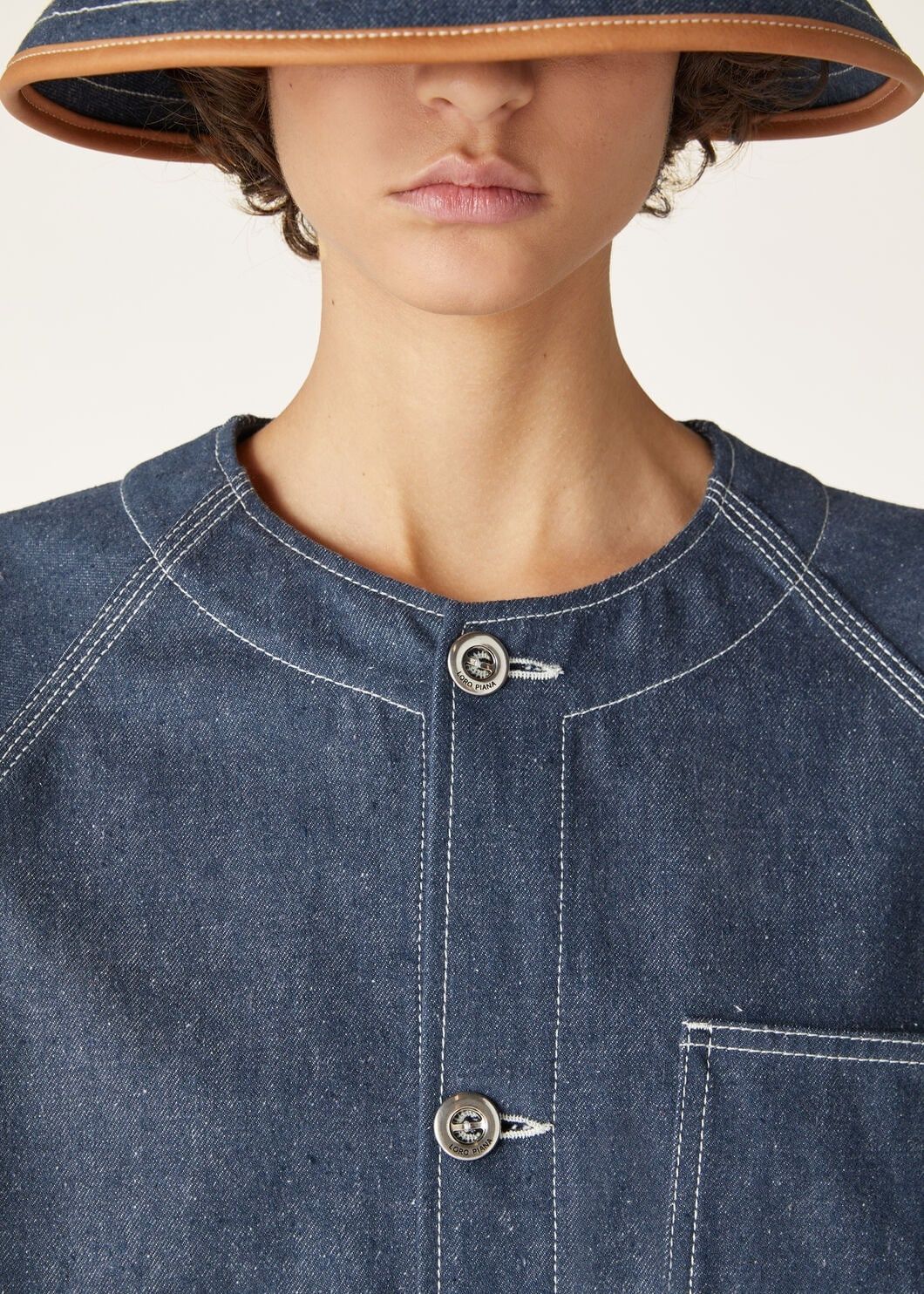 Loro Piana o1srvl11e0825 FAO5680 Shannen Jacket in Blue Size M / US 6-8 / IT 42-44 - 3 Thumbnail