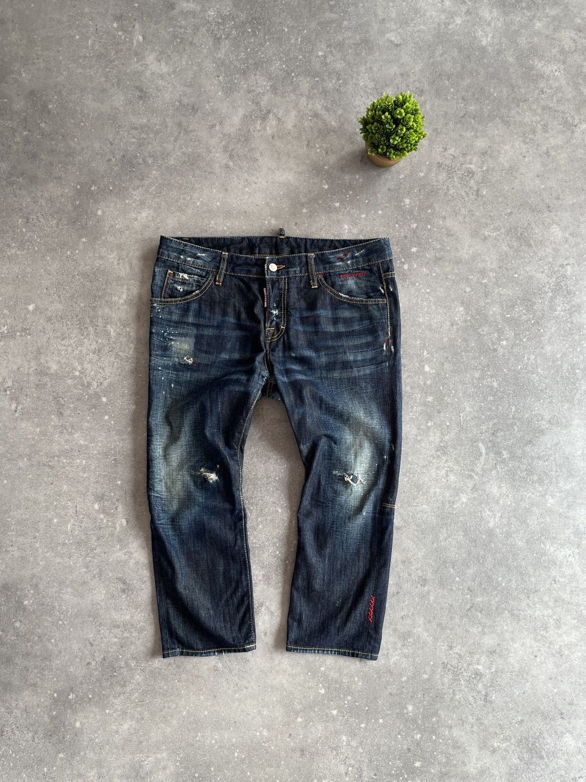 Dsquared2 RARE DSQUARED2 CAPRI JEANS SHORTS with Embroideries Archive Size US 36 / EU 52 - 2 Thumbnail
